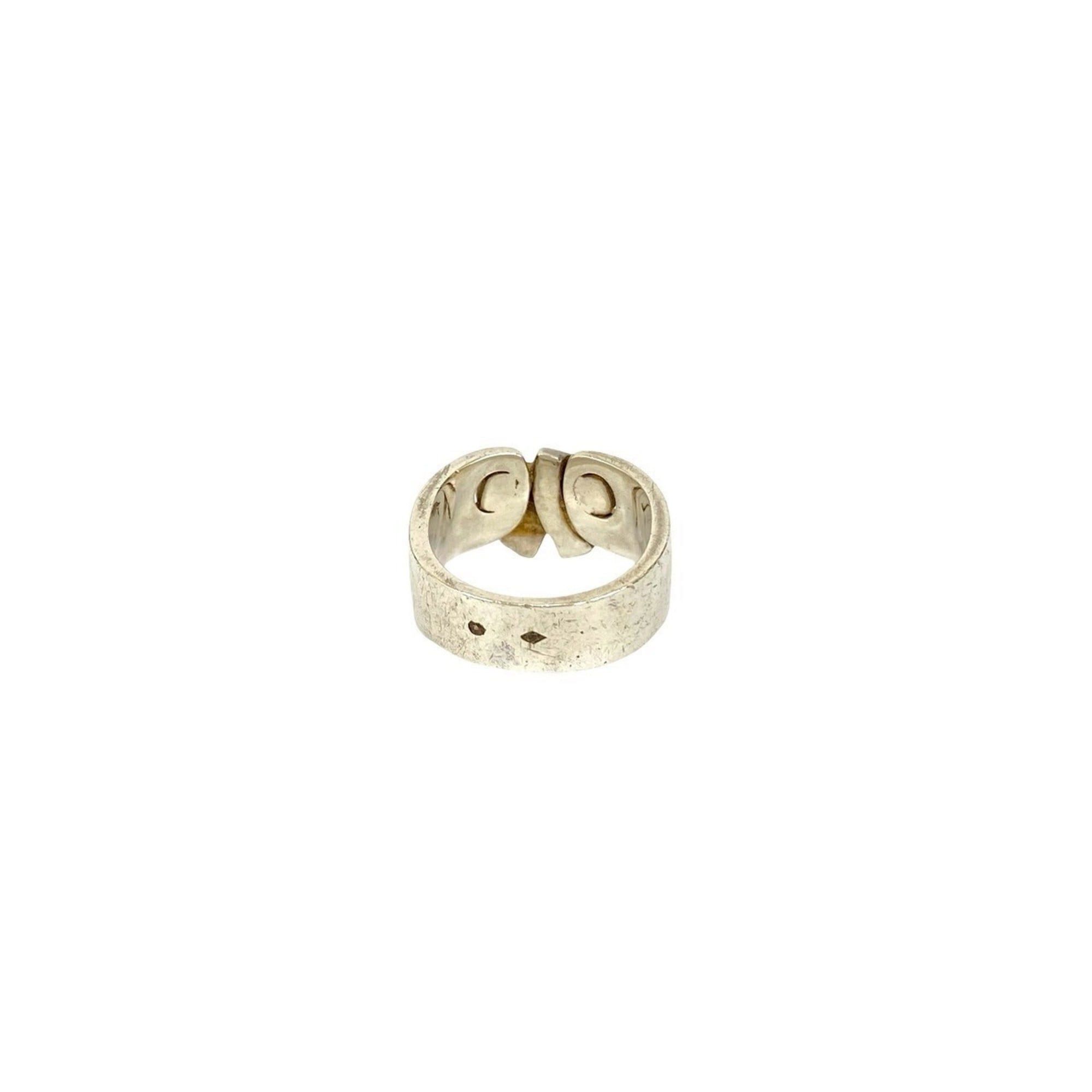 Hermes HERMES Russet Ring with Ribbon Motif, 925 Sterling Silver, Size 12, 96999 Size ONE SIZE - 6 Thumbnail