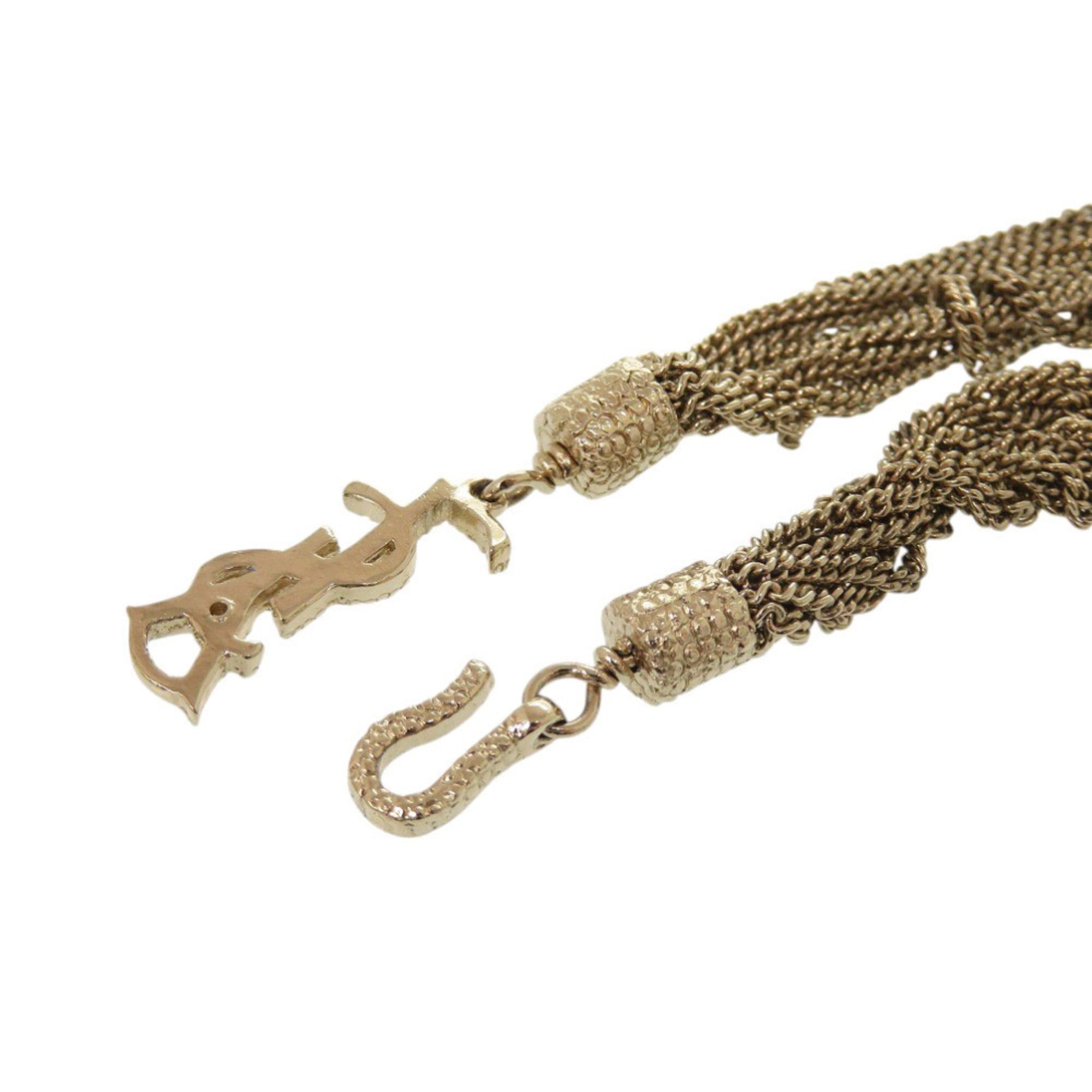 Yves Saint Laurent Excellent condition Yves Saint Laurent YSL logo chain bracelet in gold 1344 Size ONE SIZE - 5 Thumbnail