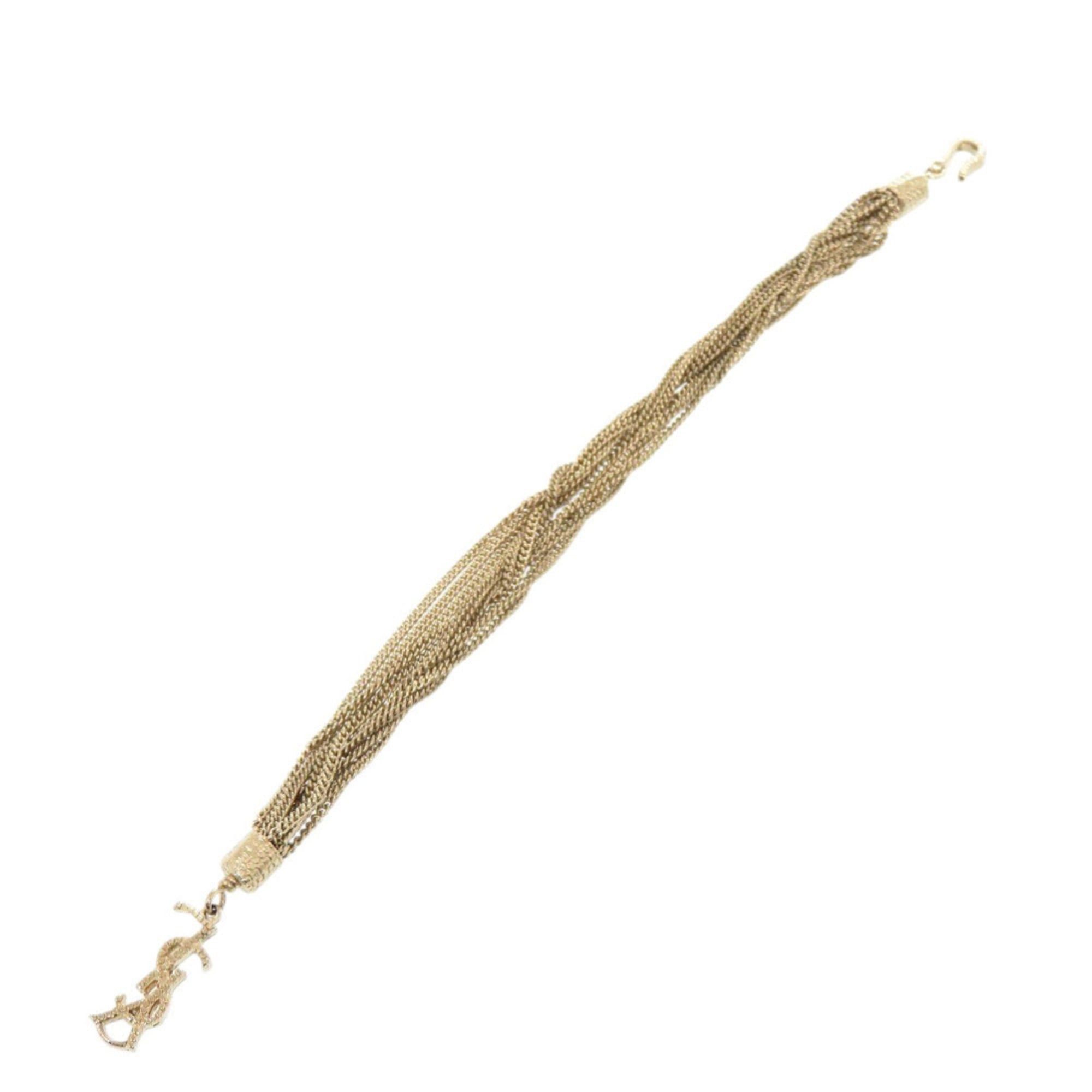 Yves Saint Laurent Excellent condition Yves Saint Laurent YSL logo chain bracelet in gold 1344 Size ONE SIZE - 3 Thumbnail