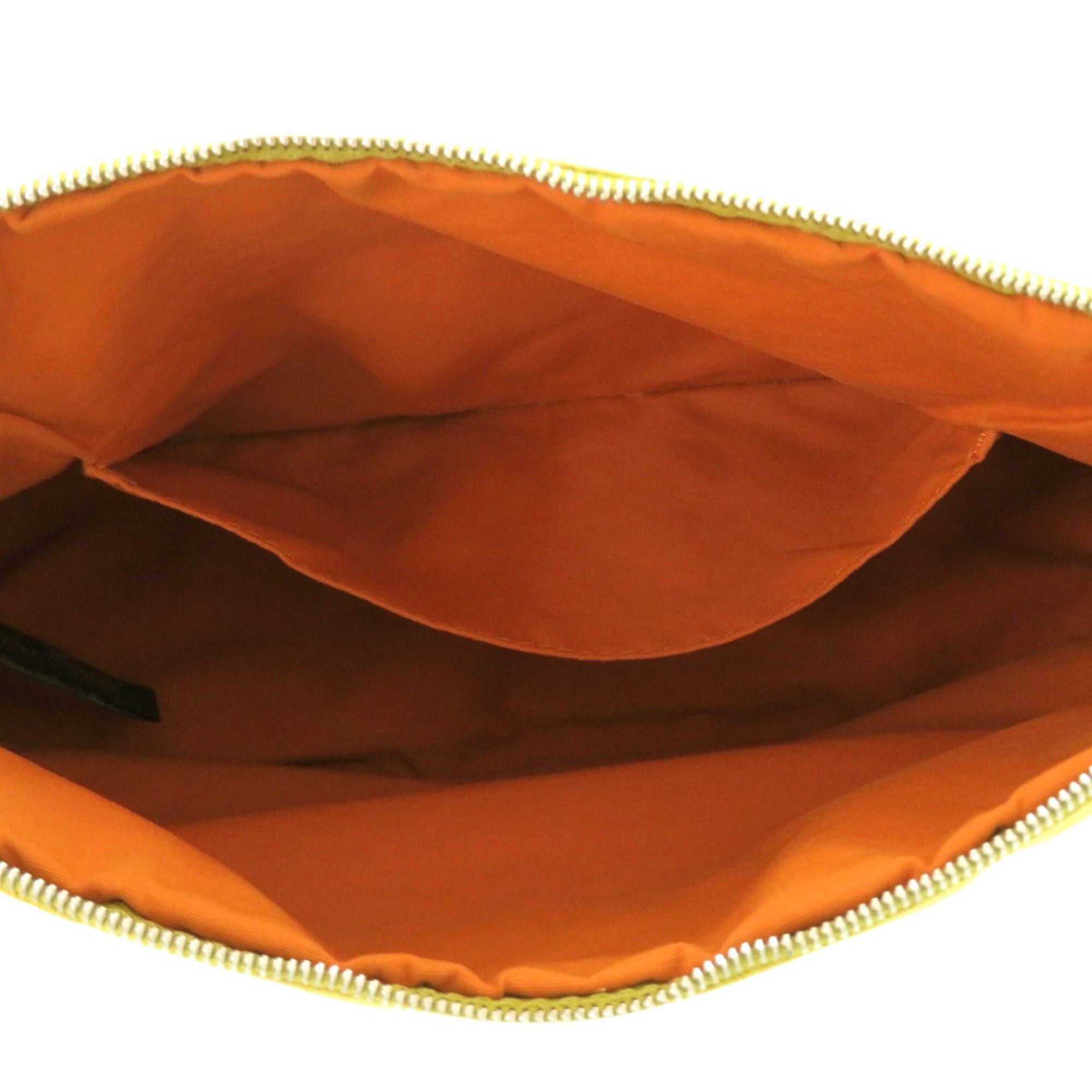 Hermes Hermes Hermès Bolide 25mm Canvas Yellow Pouch Bag 0157 Size ONE SIZE - 4 Thumbnail