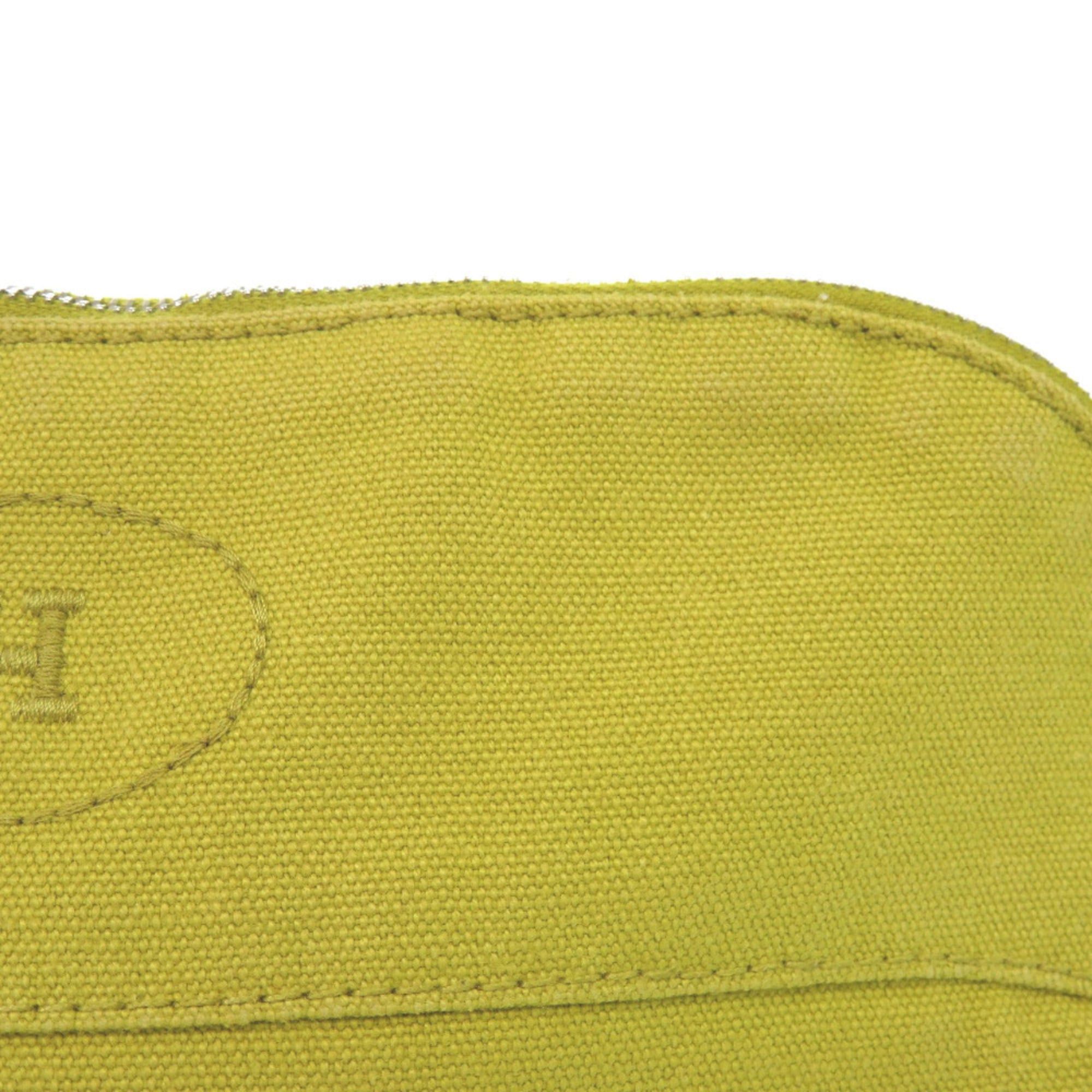 Hermes Hermes Hermès Bolide 25mm Canvas Yellow Pouch Bag 0157 Size ONE SIZE - 6 Thumbnail