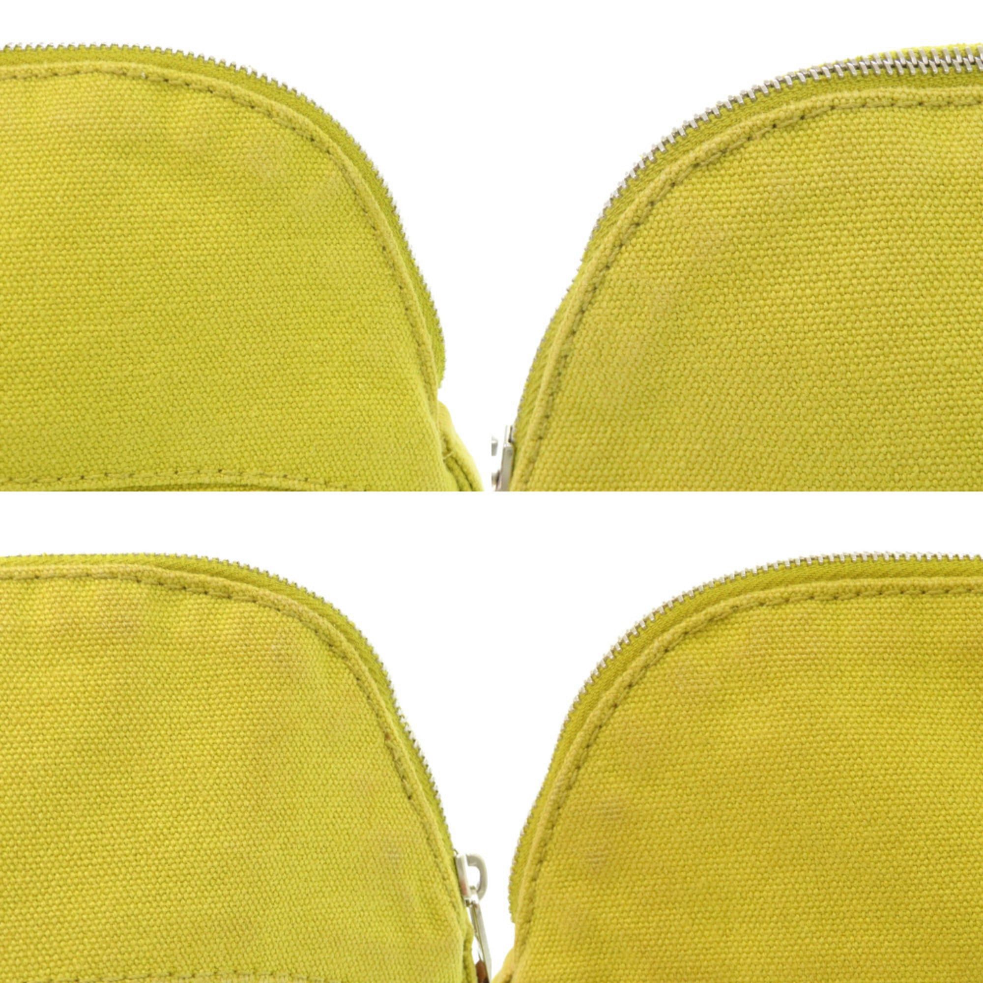 Hermes Hermes Hermès Bolide 25mm Canvas Yellow Pouch Bag 0157 Size ONE SIZE - 10 Thumbnail