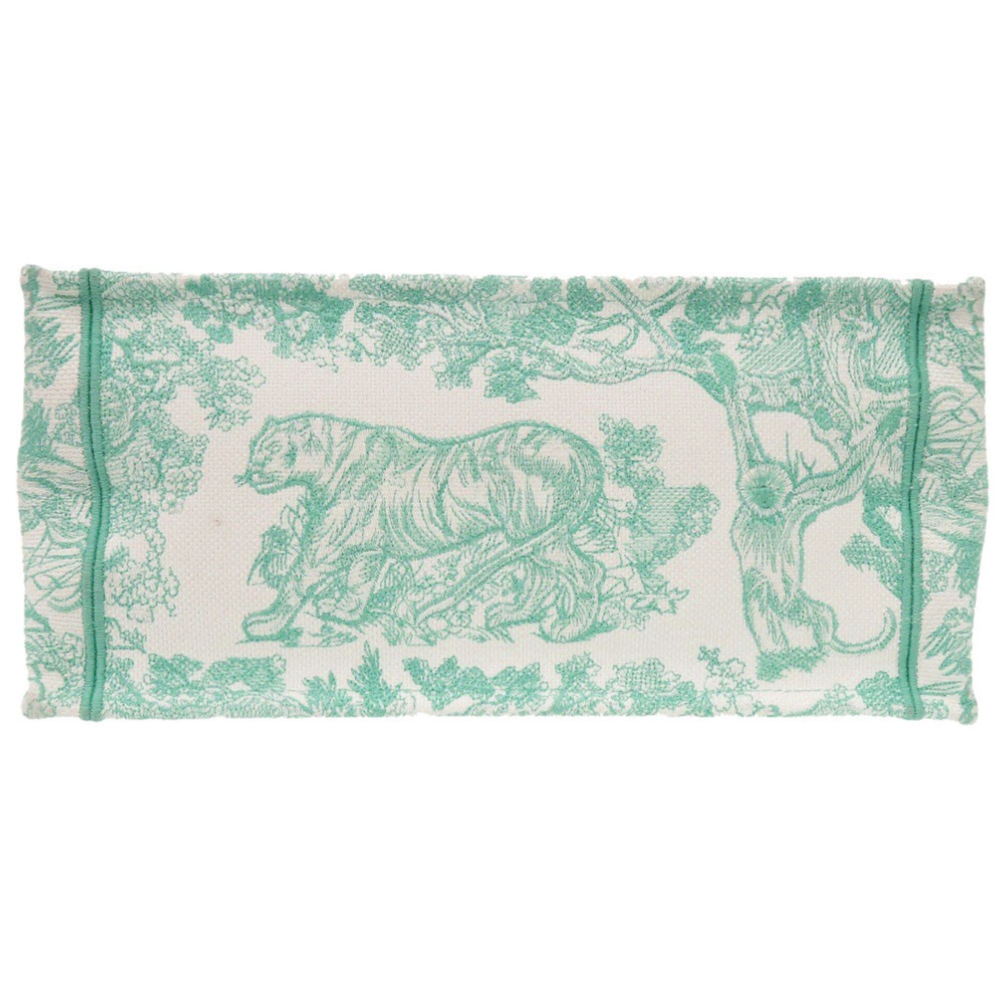 Dior Christian Dior Excellent condition Dior Book Tote Medium Toile de Jouy embroidered canvas mint green tote bag 1420 Size ONE SIZE - 6 Thumbnail