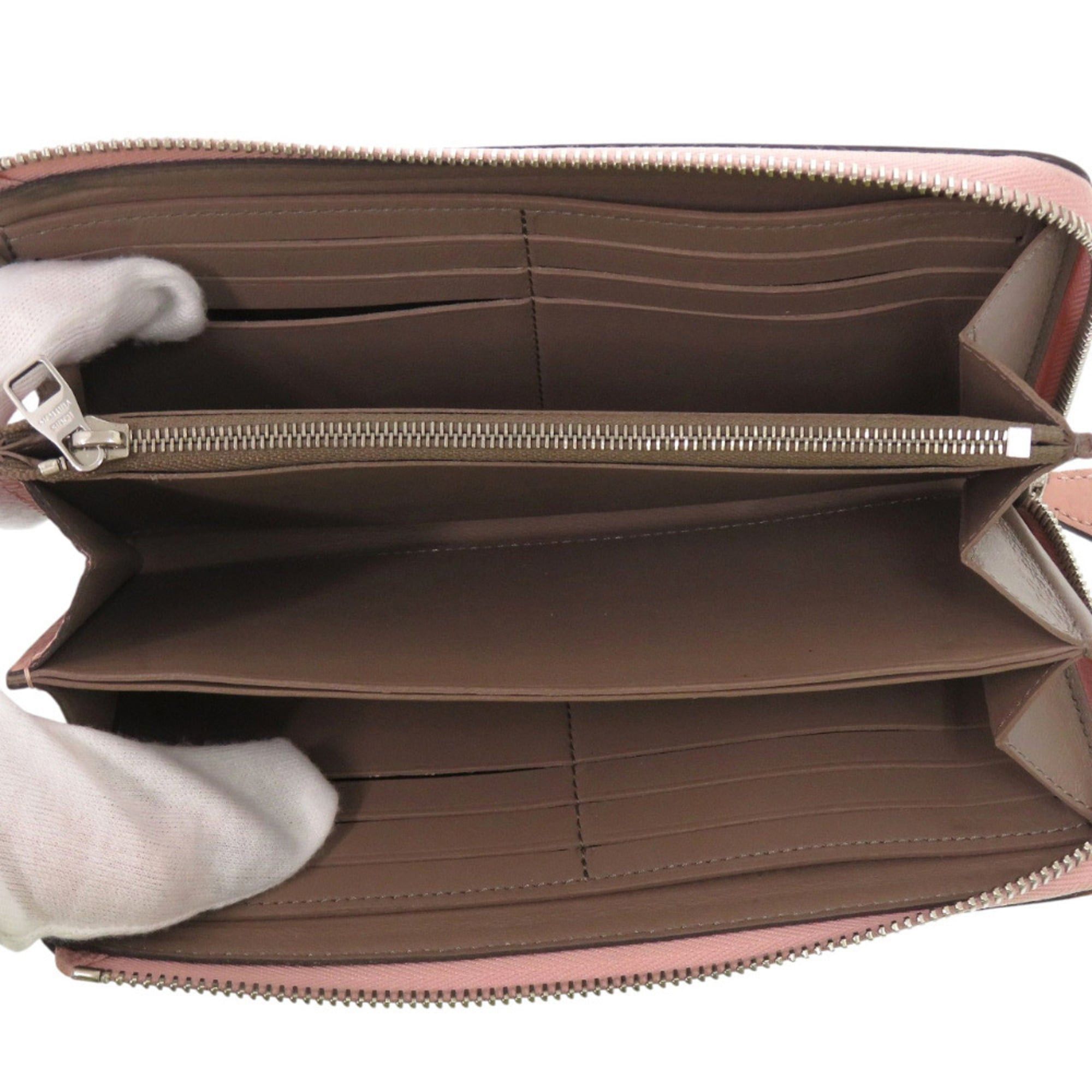 Louis Vuitton Excellent condition Louis Vuitton Portefeuille Comete M63103 Taurillon leather Magnolia pink L-shaped zipper long wallet LV 1156 Size ONE SIZE - 3 Thumbnail