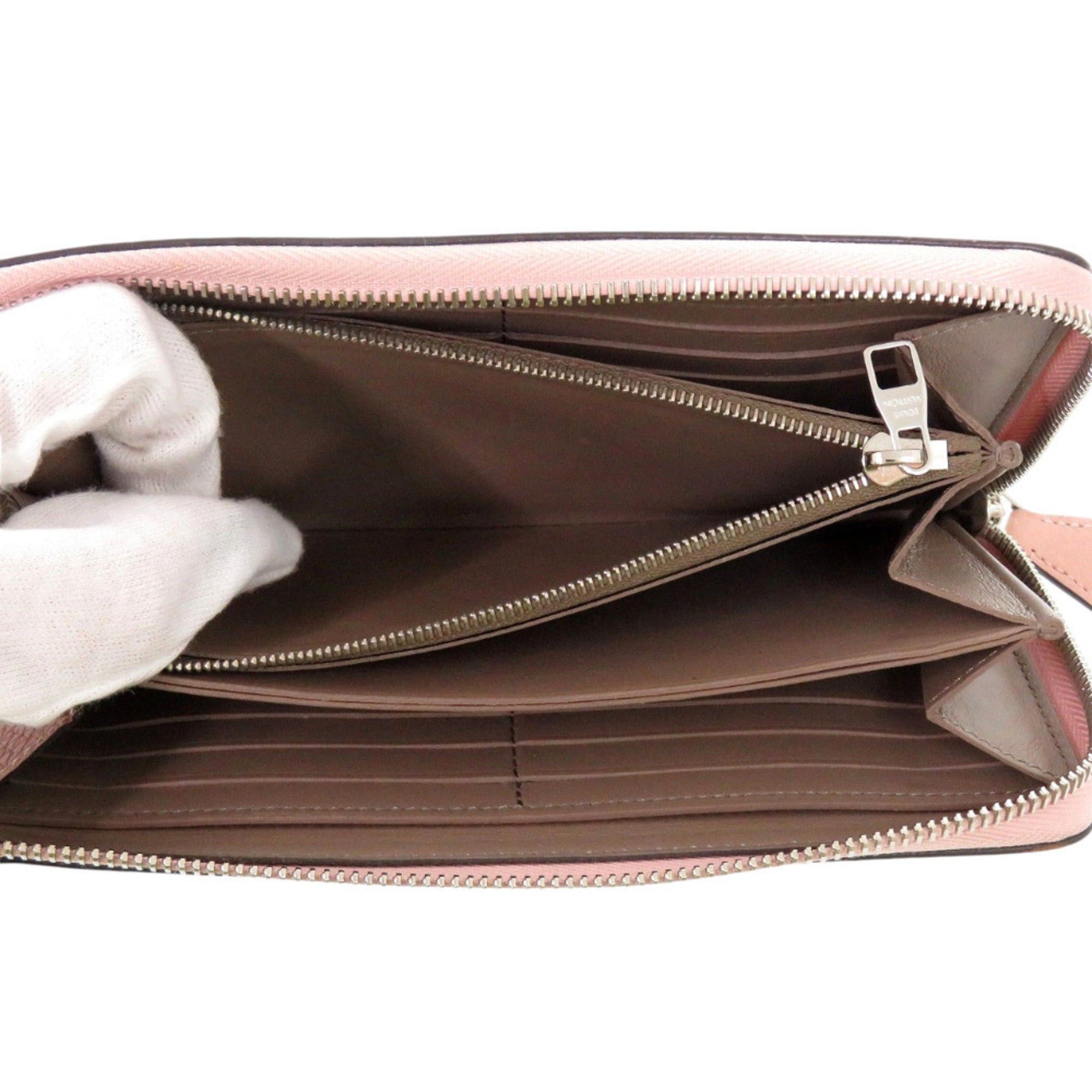 Louis Vuitton Excellent condition Louis Vuitton Portefeuille Comete M63103 Taurillon leather Magnolia pink L-shaped zipper long wallet LV 1156 Size ONE SIZE - 4 Thumbnail