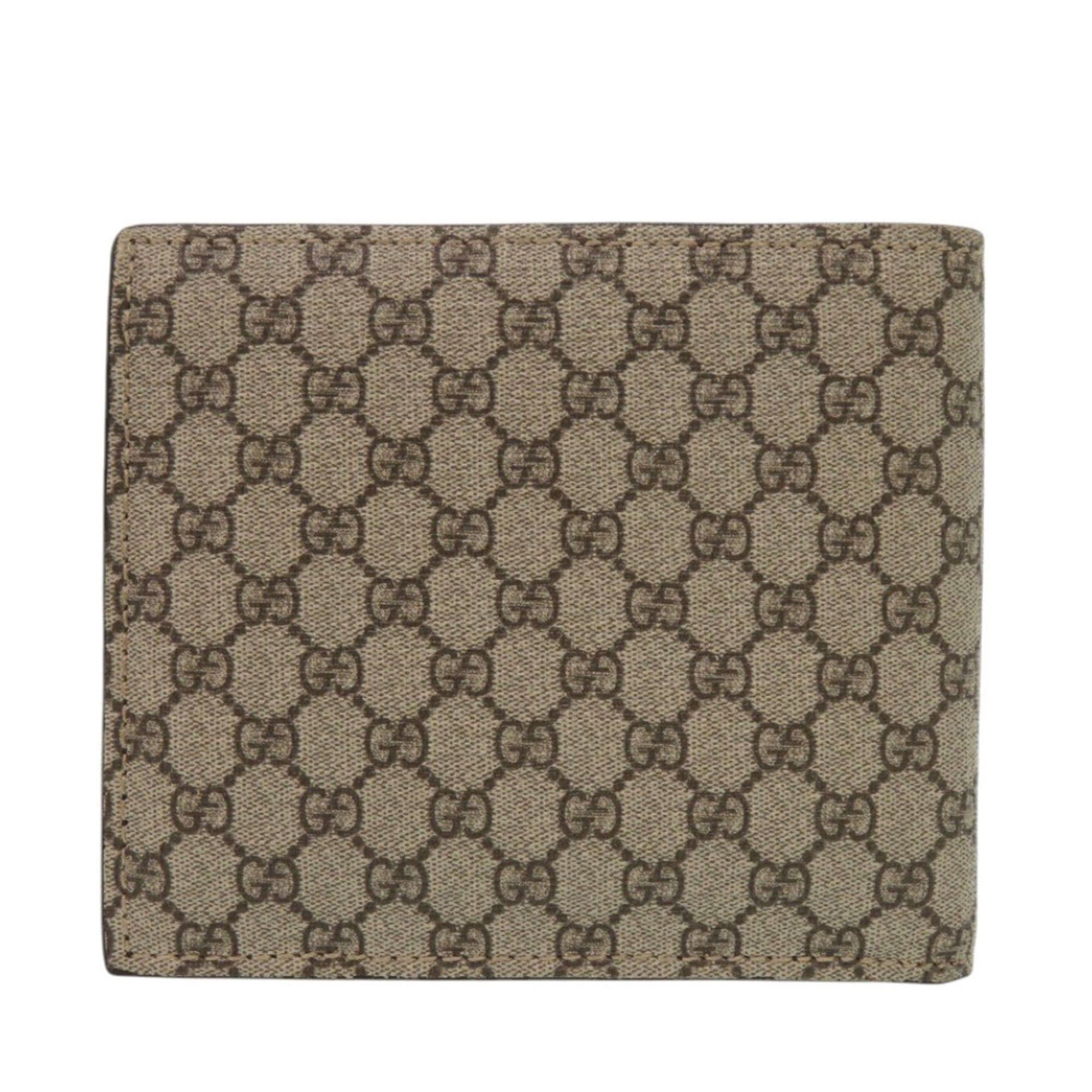 Gucci Excellent condition Gucci 231951 GG Supreme Brown Bi-fold Wallet 0260 Size ONE SIZE - 2 Thumbnail