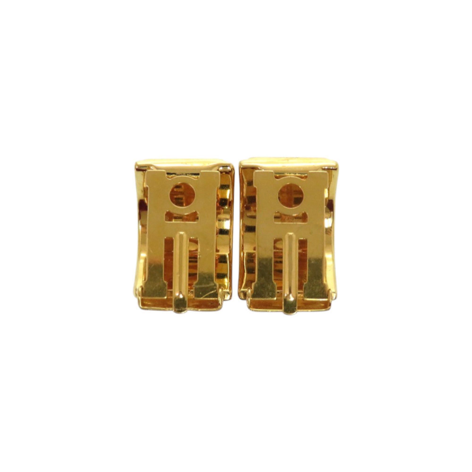 Hermes Excellent condition Hermes enamel metal red earrings 0120 Size ONE SIZE - 5 Thumbnail