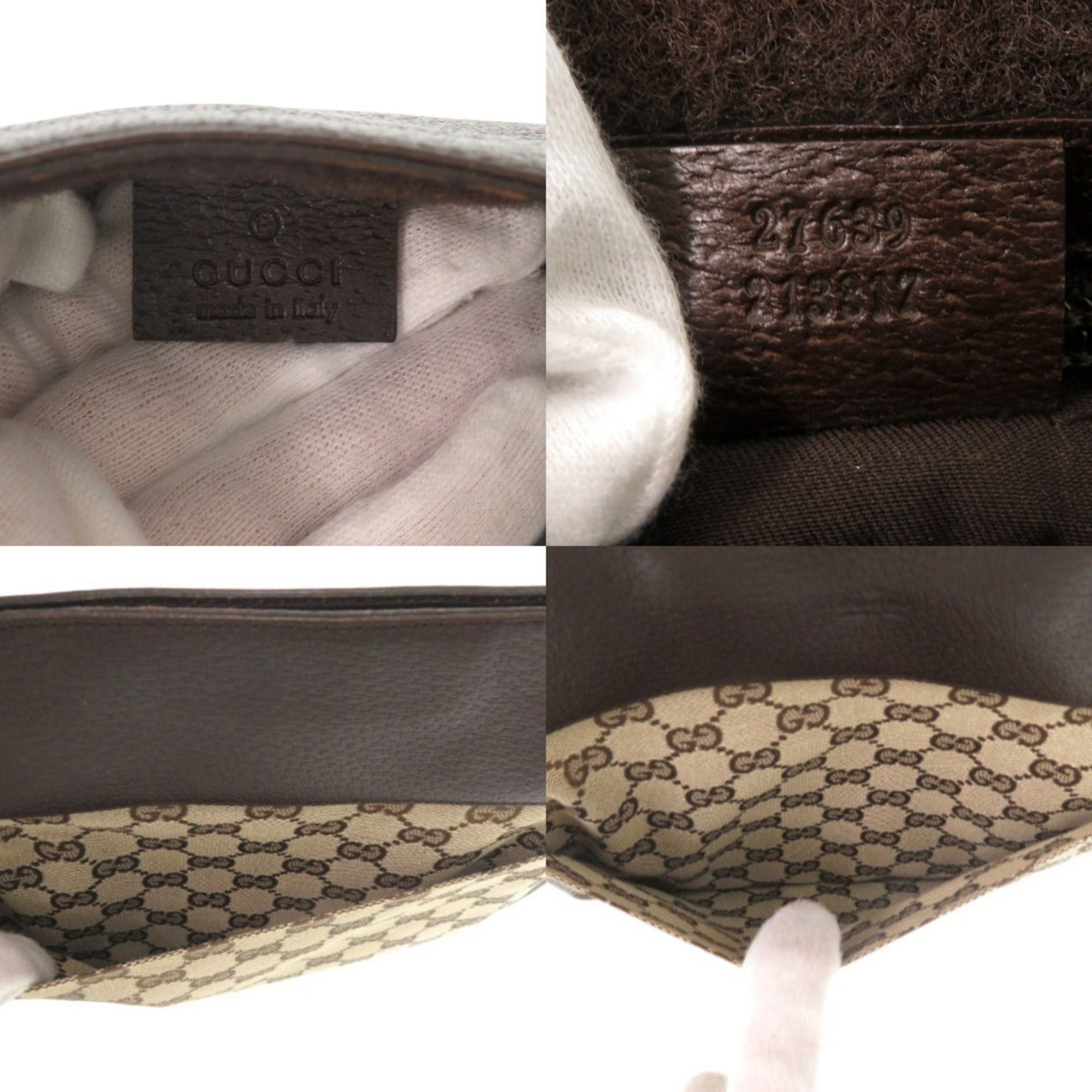 Gucci Excellent condition Gucci Sherry Line GG canvas messenger bag 27639 213317 body leather brown green red 1182 Size ONE SIZE - 10 Thumbnail