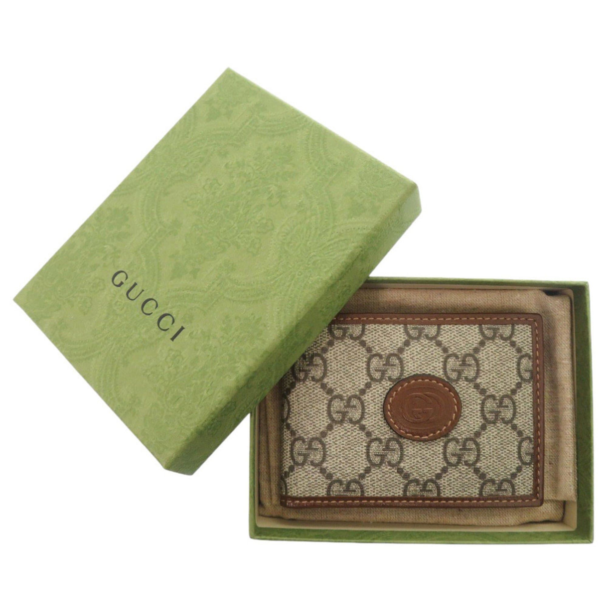Gucci Like new Gucci Interlocking G 673001 GG Supreme Beige Bifold Wallet with Bill Compartment 0049 Size ONE SIZE - 2 Thumbnail