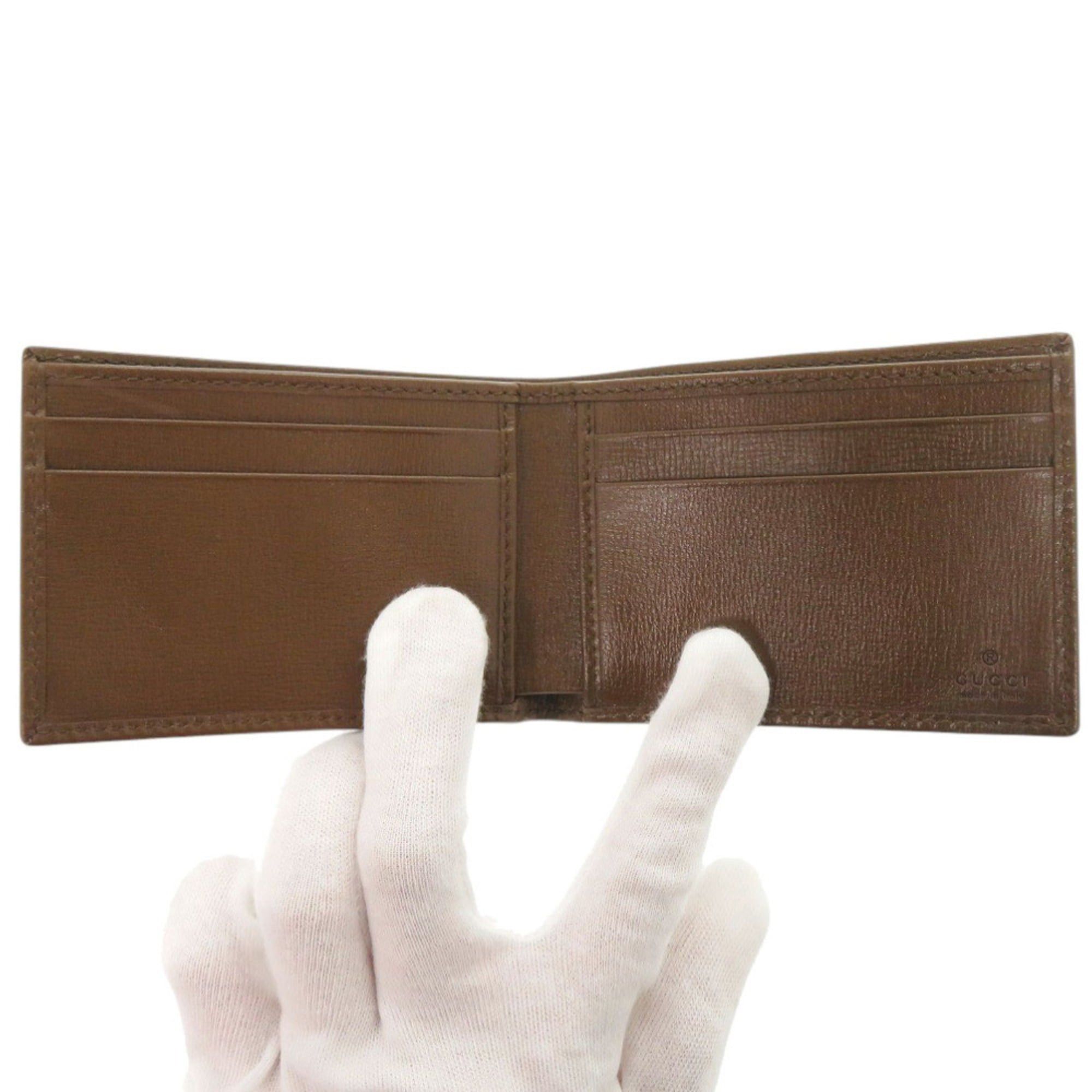 Gucci Like new Gucci Interlocking G 673001 GG Supreme Beige Bifold Wallet with Bill Compartment 0049 Size ONE SIZE - 5 Thumbnail