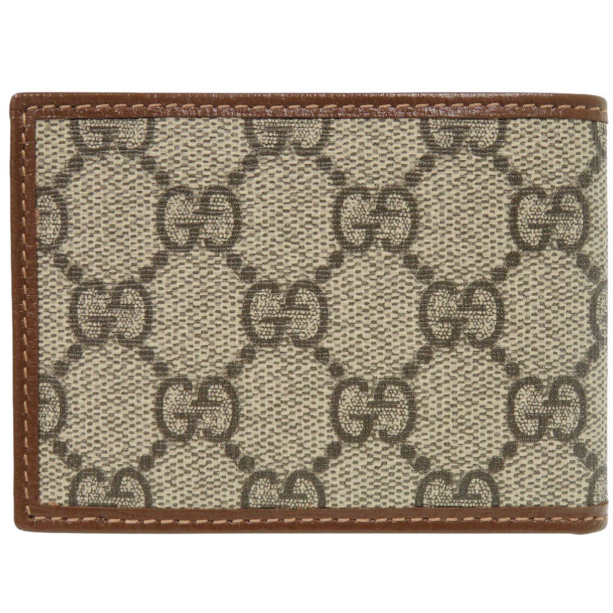 Gucci Like new Gucci Interlocking G 673001 GG Supreme Beige Bifold Wallet with Bill Compartment 0049 Size ONE SIZE - 3 Thumbnail
