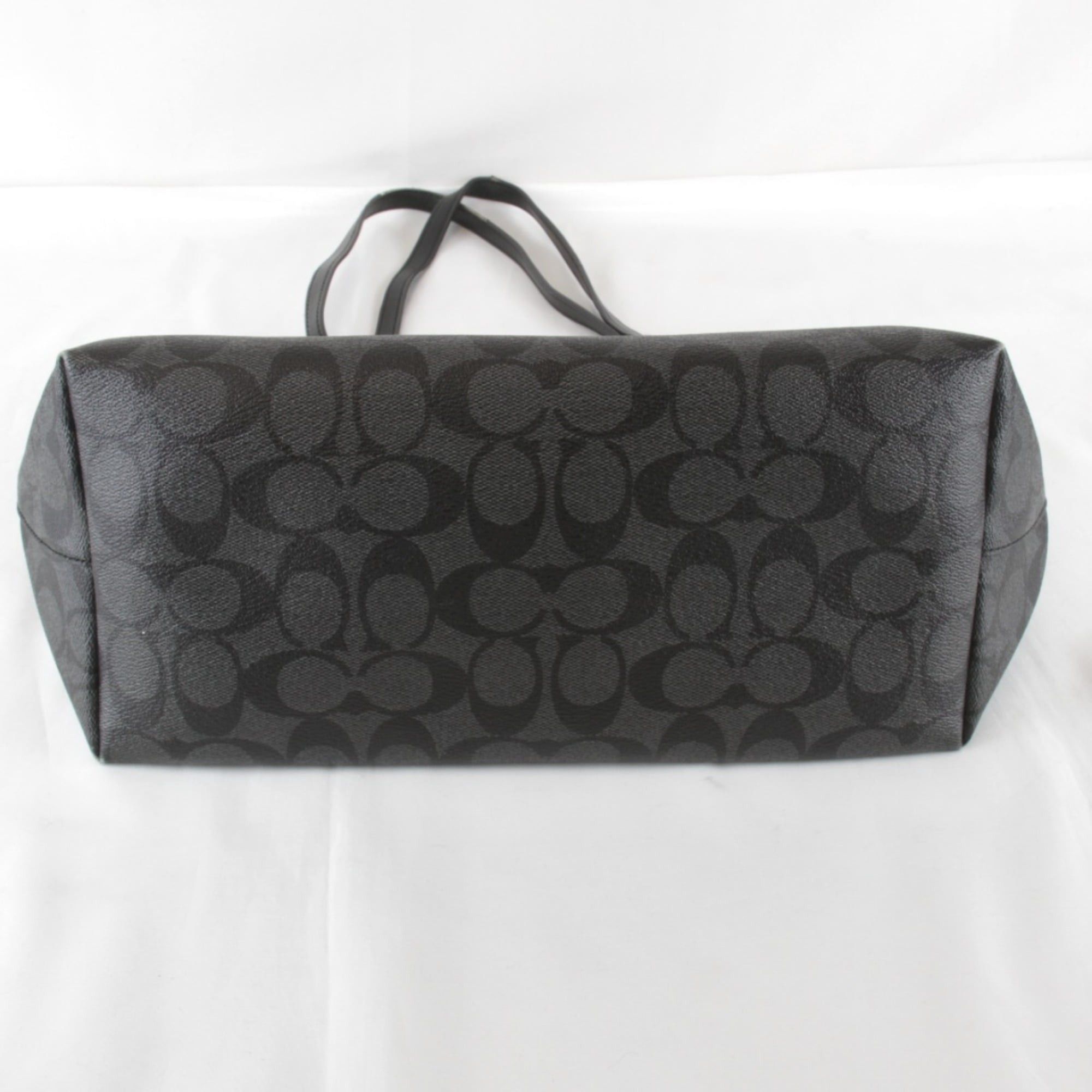 Coach COACH Signature F58292 Tote Bag in Black Leather for Women Size ONE SIZE - 5 Thumbnail