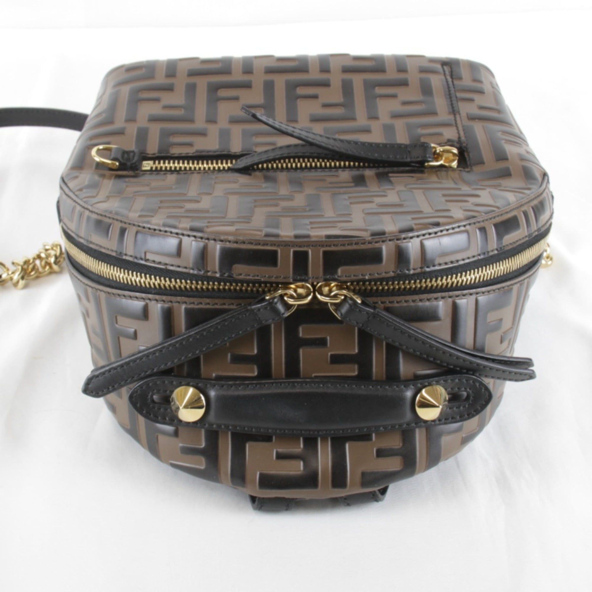Fendi FENDI Zucca 8B2038 Backpack/Daypack Leather Brown Size ONE SIZE - 6 Thumbnail