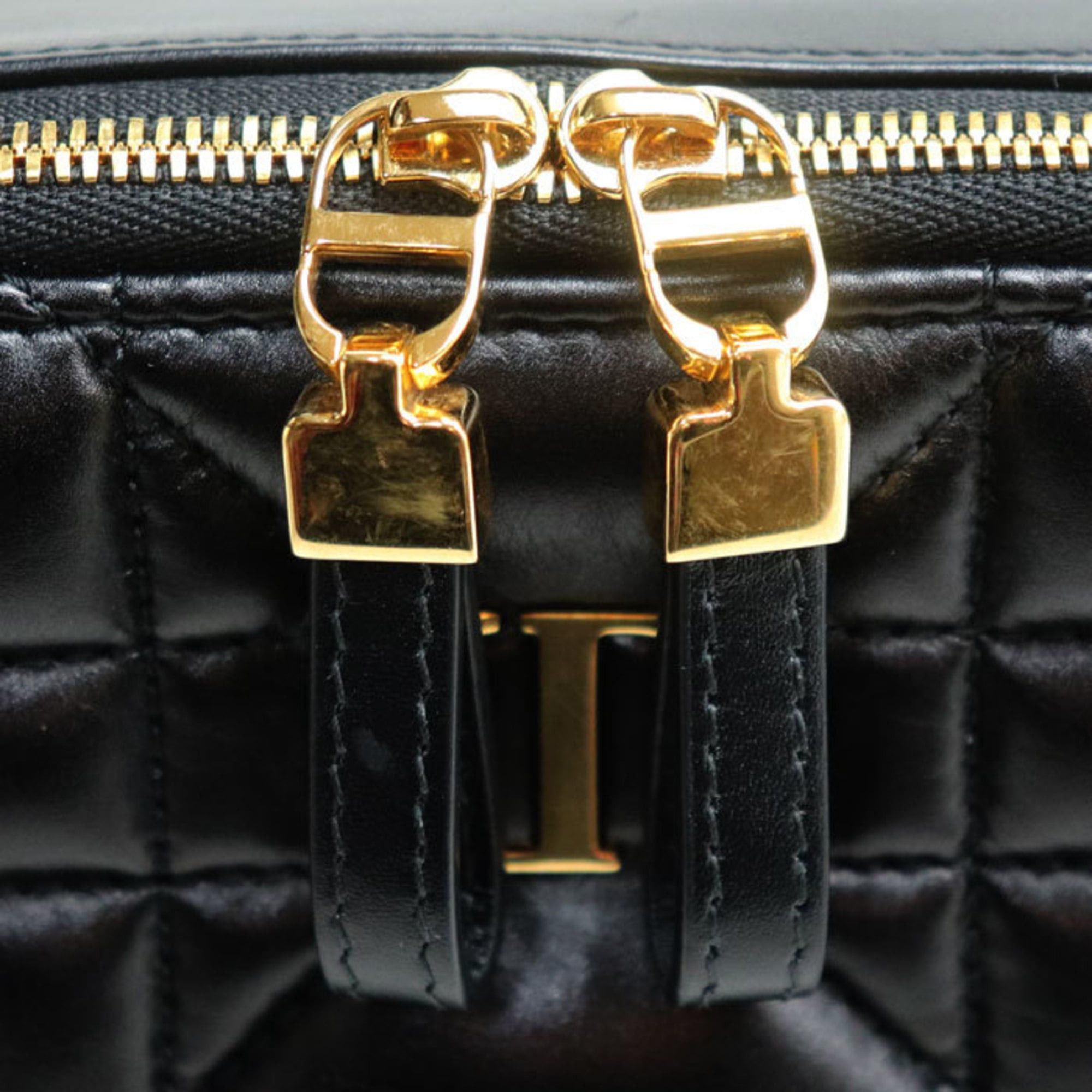 Dior Christian Dior Dior Macrocannage Caro Box Bag, 2-Way Shoulder Black, S5140UNGX_M900, Women's Size ONE SIZE - 4 Thumbnail