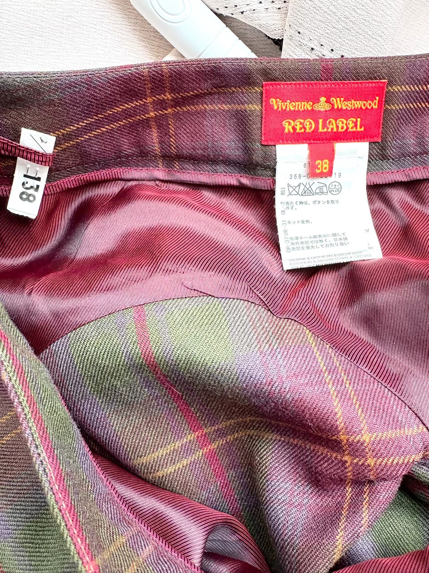 Vivienne Westwood vivienne westwood vintage irregular plaid skirt Size 38" / US 16 / IT 52 - 5 Thumbnail