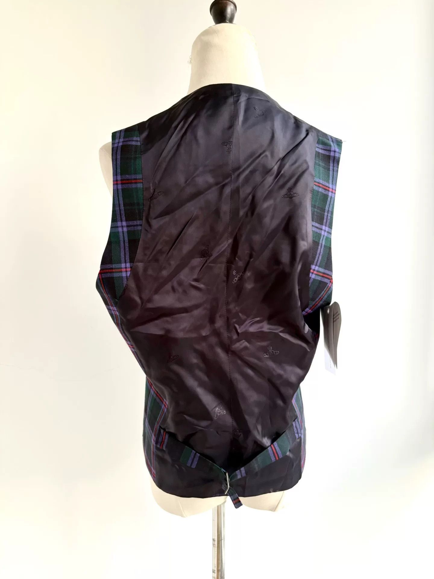 Vivienne Westwood vivienne westwood green purple check vest Size L / US 10 / IT 46 - 4 Thumbnail
