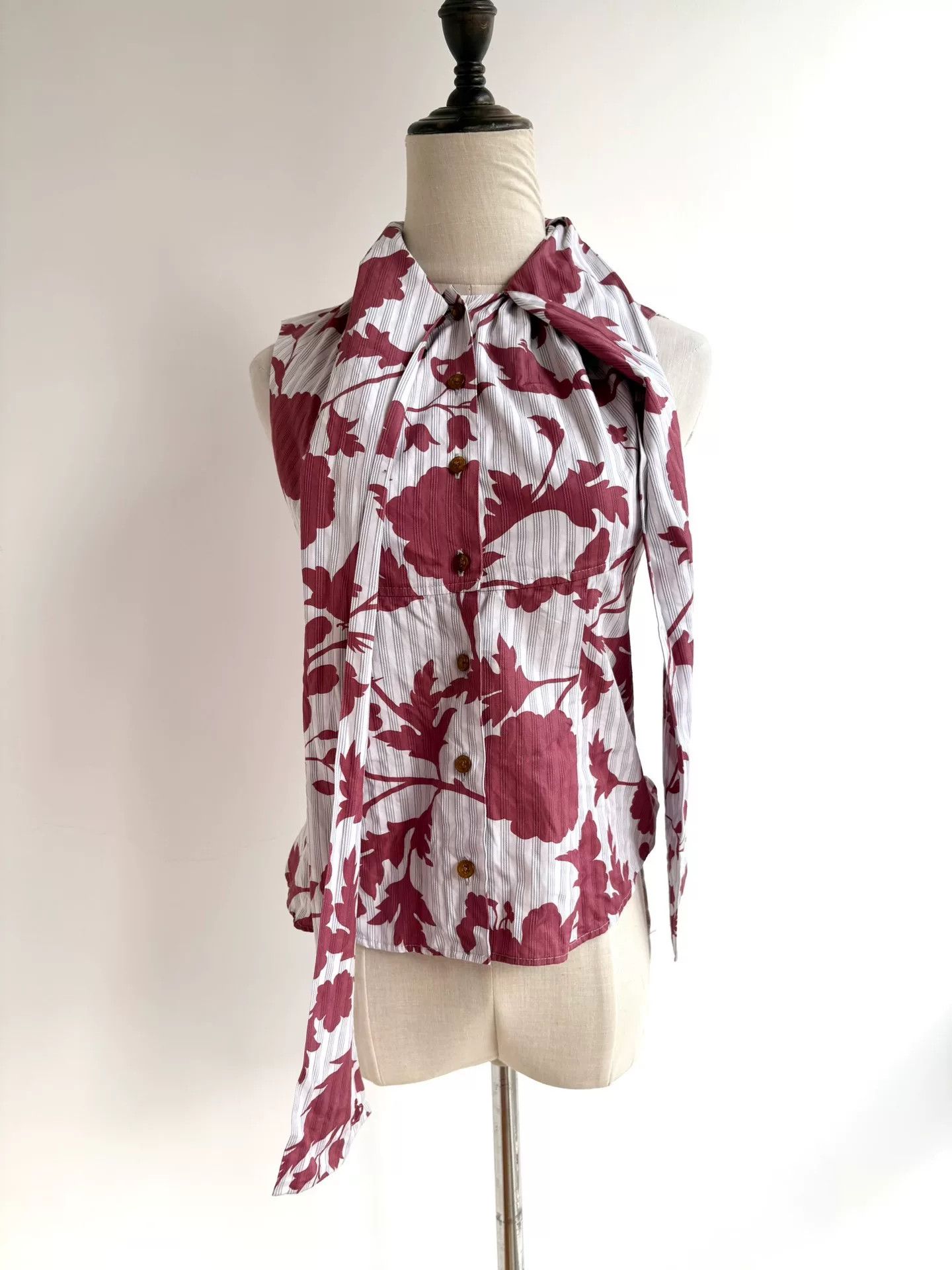 Vivienne Westwood vivienne westwood red floral bow blouse Size XS / US 0-2 / IT 36-38 - 3 Thumbnail