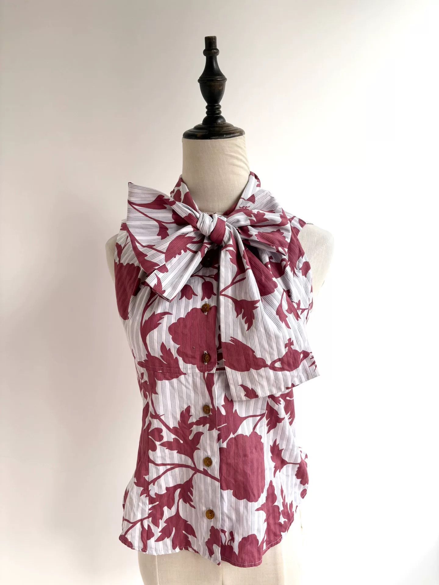 Vivienne Westwood vivienne westwood red floral bow blouse Size XS / US 0-2 / IT 36-38 - 4 Thumbnail