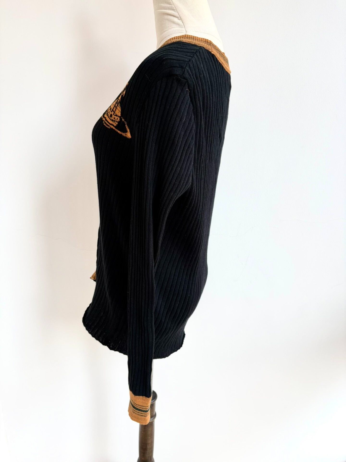 Vivienne Westwood vivienne westwood black orange striped cardigan Size ONE SIZE - 4 Thumbnail