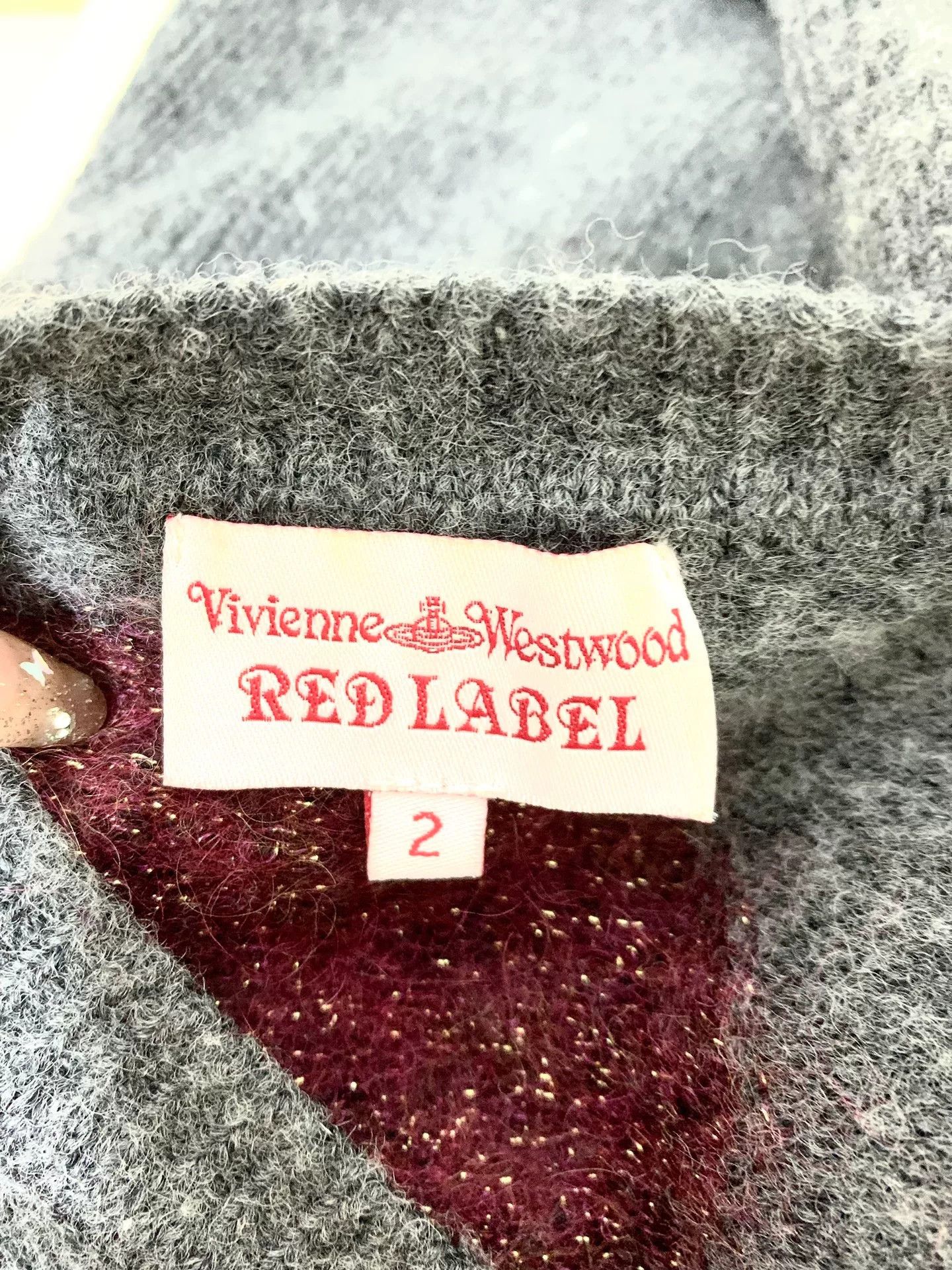 Vivienne Westwood vivienne westwood gray red polka dot cardigan Size M / US 6-8 / IT 42-44 - 7 Thumbnail