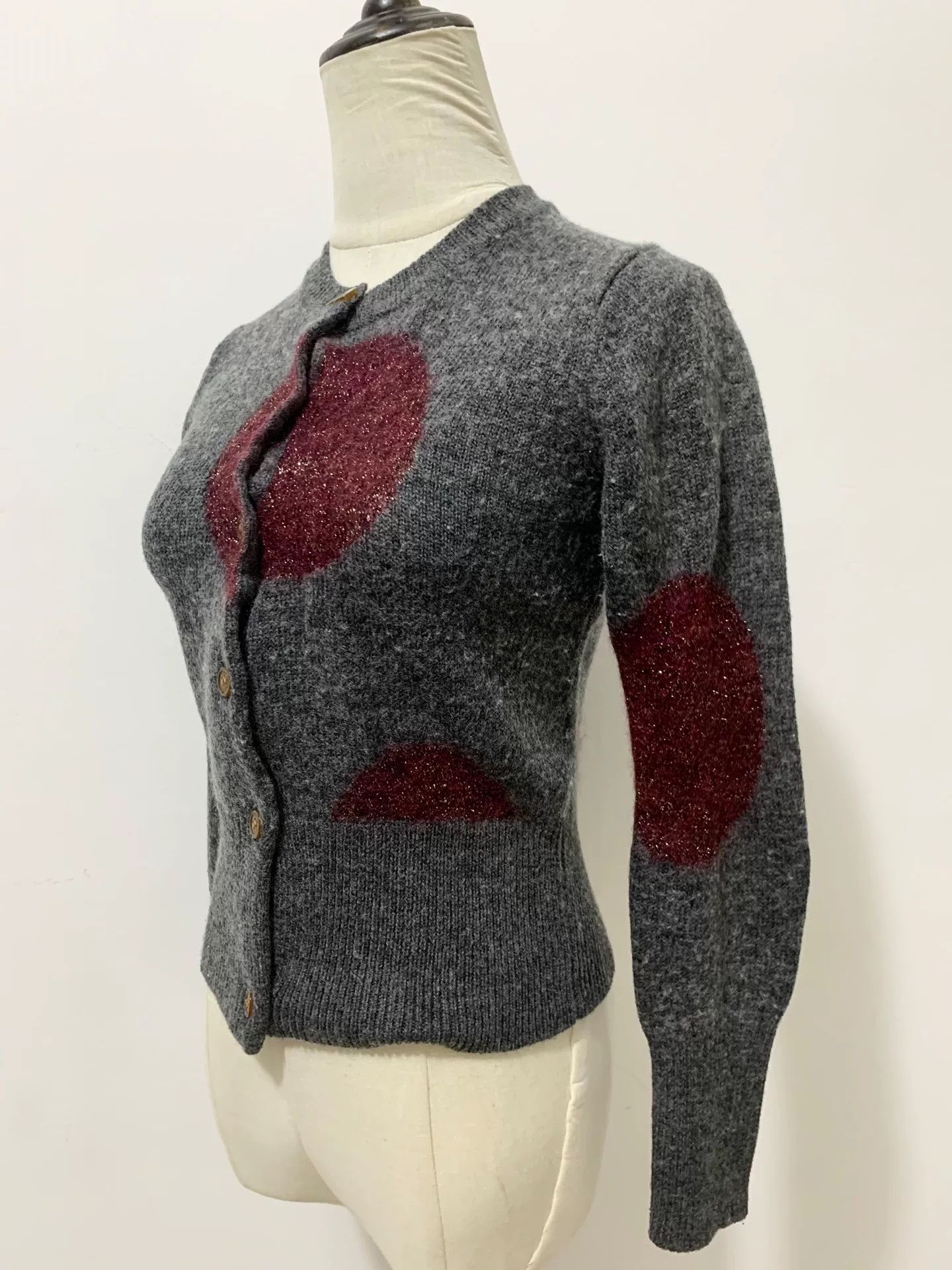 Vivienne Westwood vivienne westwood gray red polka dot cardigan Size M / US 6-8 / IT 42-44 - 6 Thumbnail