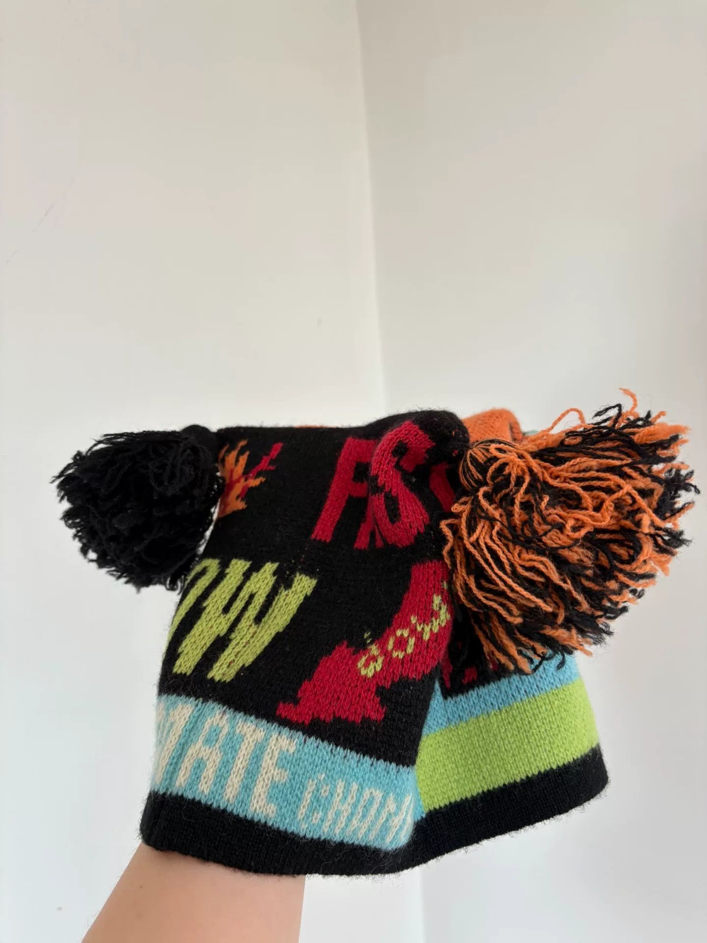 vivienne westwood rare colorful knit cap