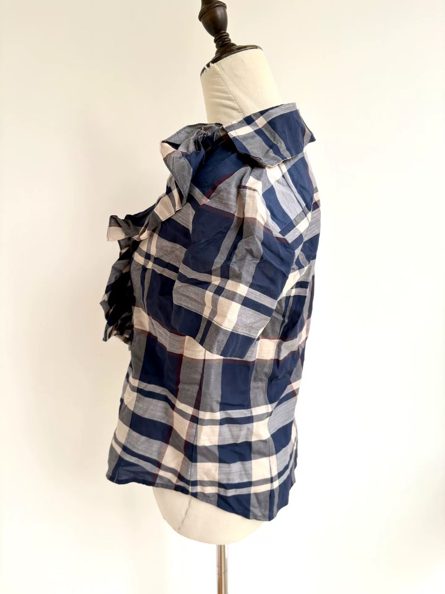 Vivienne Westwood vivienne westwood blue plaid frill shirt Size M / US 6-8 / IT 42-44 - 6 Thumbnail