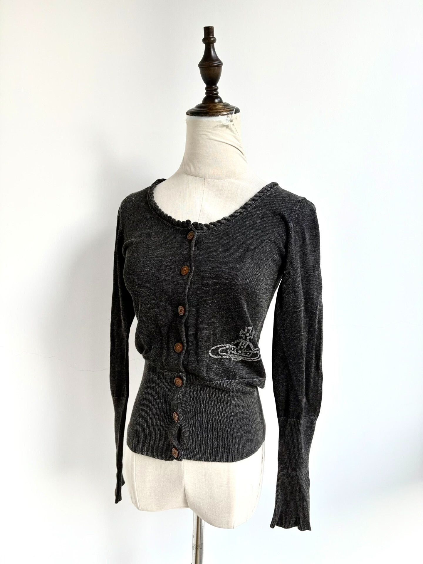 Vivienne Westwood vivienne westwood black gray knitted cardigan Size M / US 6-8 / IT 42-44 - 2 Thumbnail