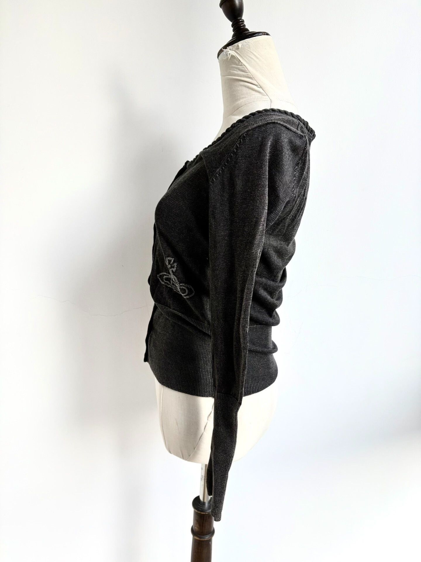 Vivienne Westwood vivienne westwood black gray knitted cardigan Size M / US 6-8 / IT 42-44 - 4 Thumbnail