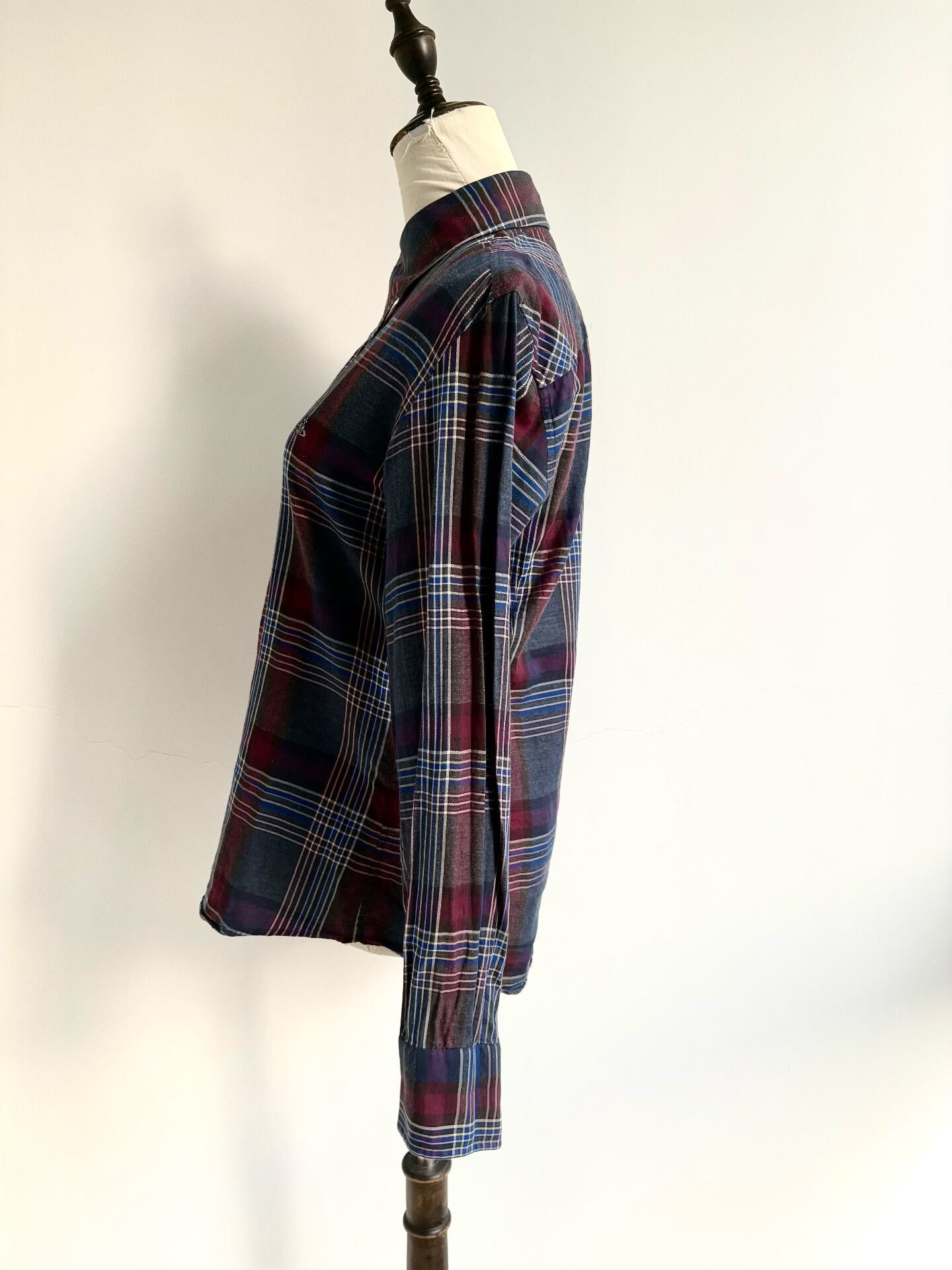 Vivienne Westwood Vivienne Westwood Blue Plaid Shirt Size M / US 6-8 / IT 42-44 - 4 Thumbnail