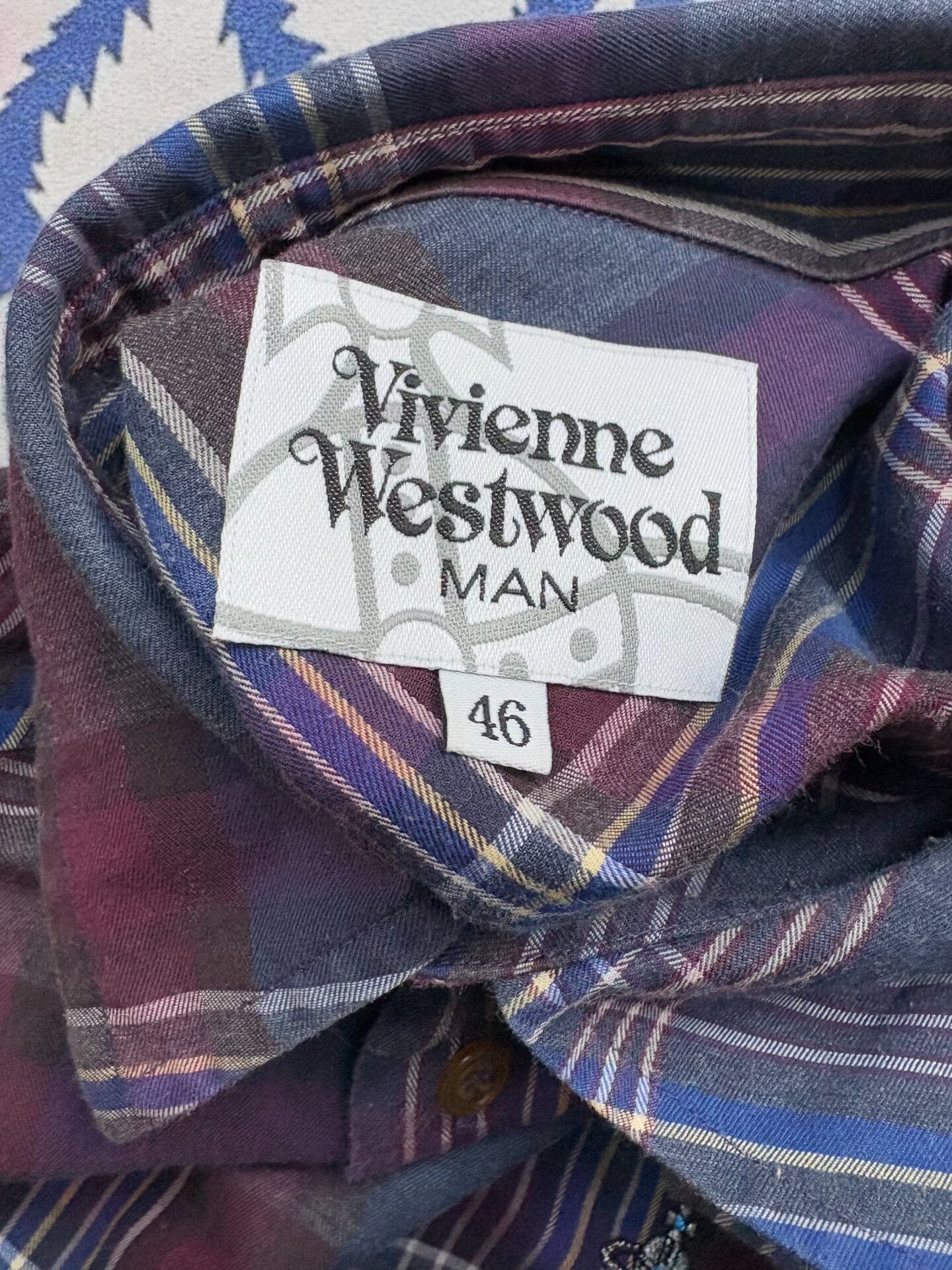 Vivienne Westwood Vivienne Westwood Blue Plaid Shirt Size M / US 6-8 / IT 42-44 - 7 Thumbnail