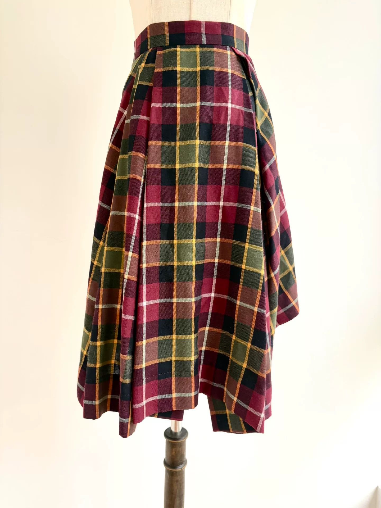 Vivienne Westwood vivienne westwood plaid asymmetrical silk skirt Size 22" - 3 Thumbnail