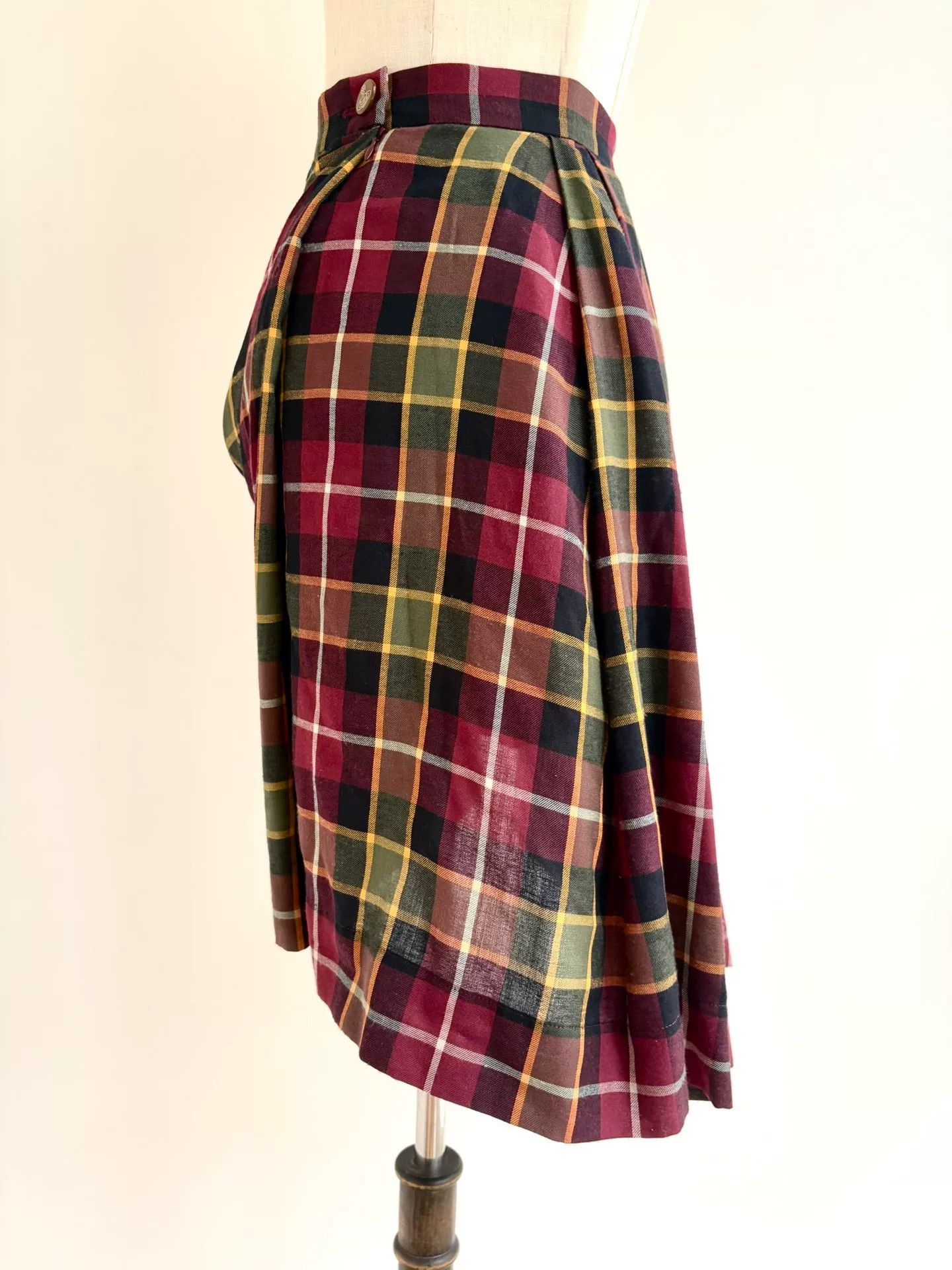 Vivienne Westwood vivienne westwood plaid asymmetrical silk skirt Size 22" - 2 Thumbnail