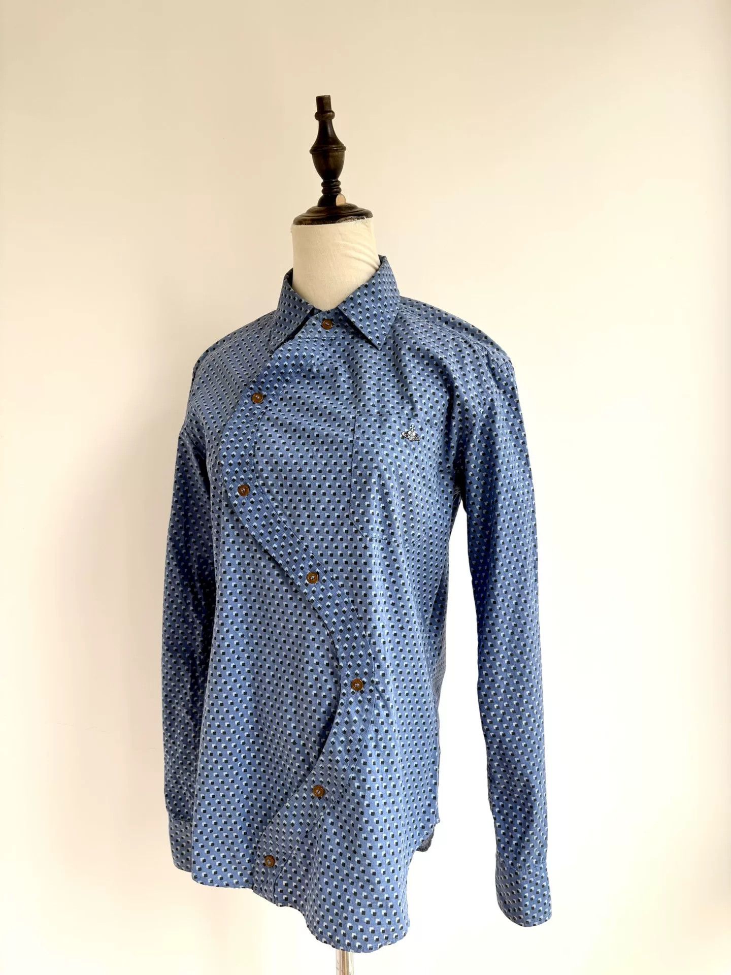 Vivienne Westwood vivienne westwood blue polka dot shirt Size L / US 10 / IT 46 - 2 Thumbnail