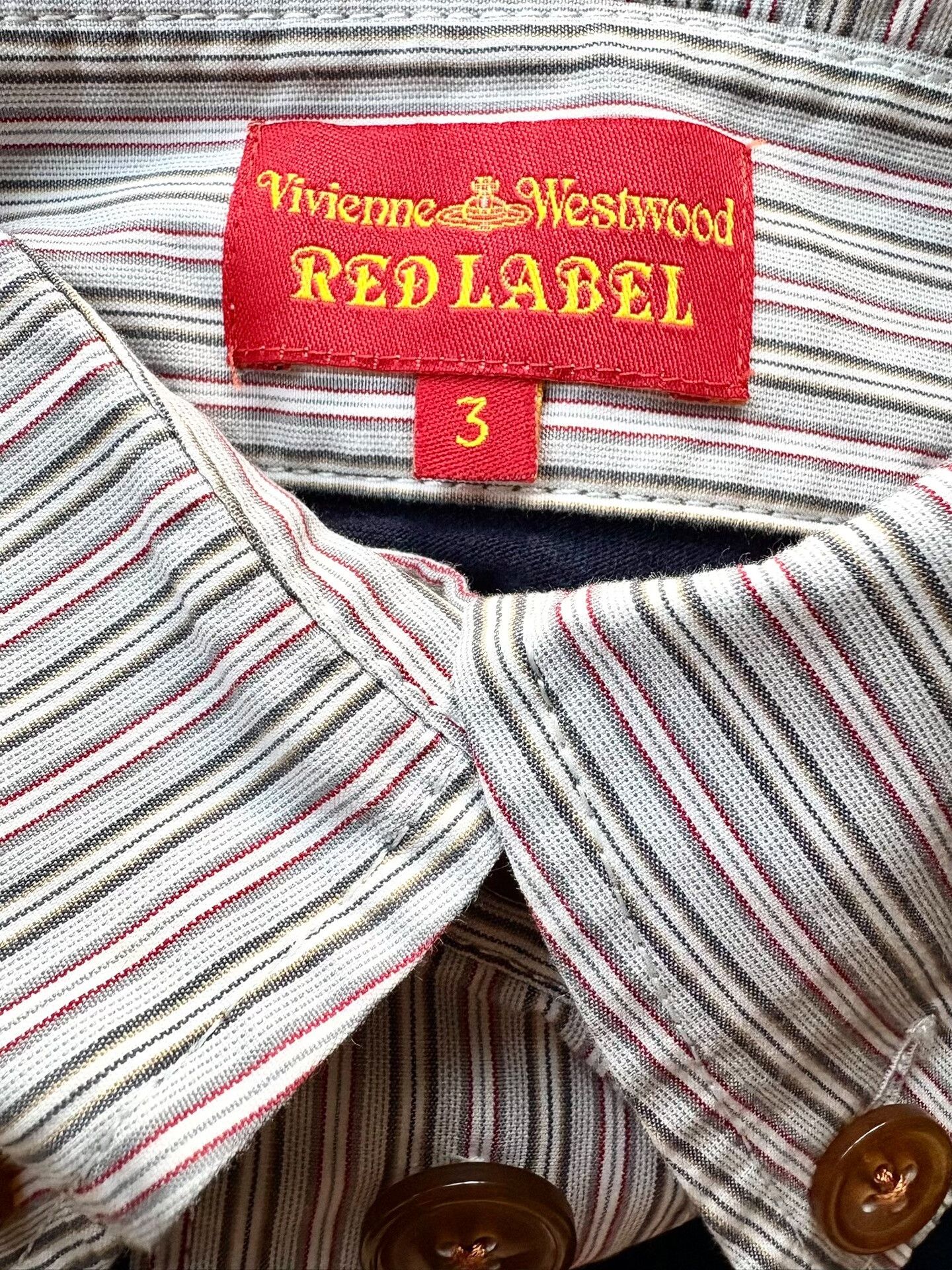 Vivienne Westwood vivienne westwood navy patterned button-up shirt Size M / US 6-8 / IT 42-44 - 7 Thumbnail