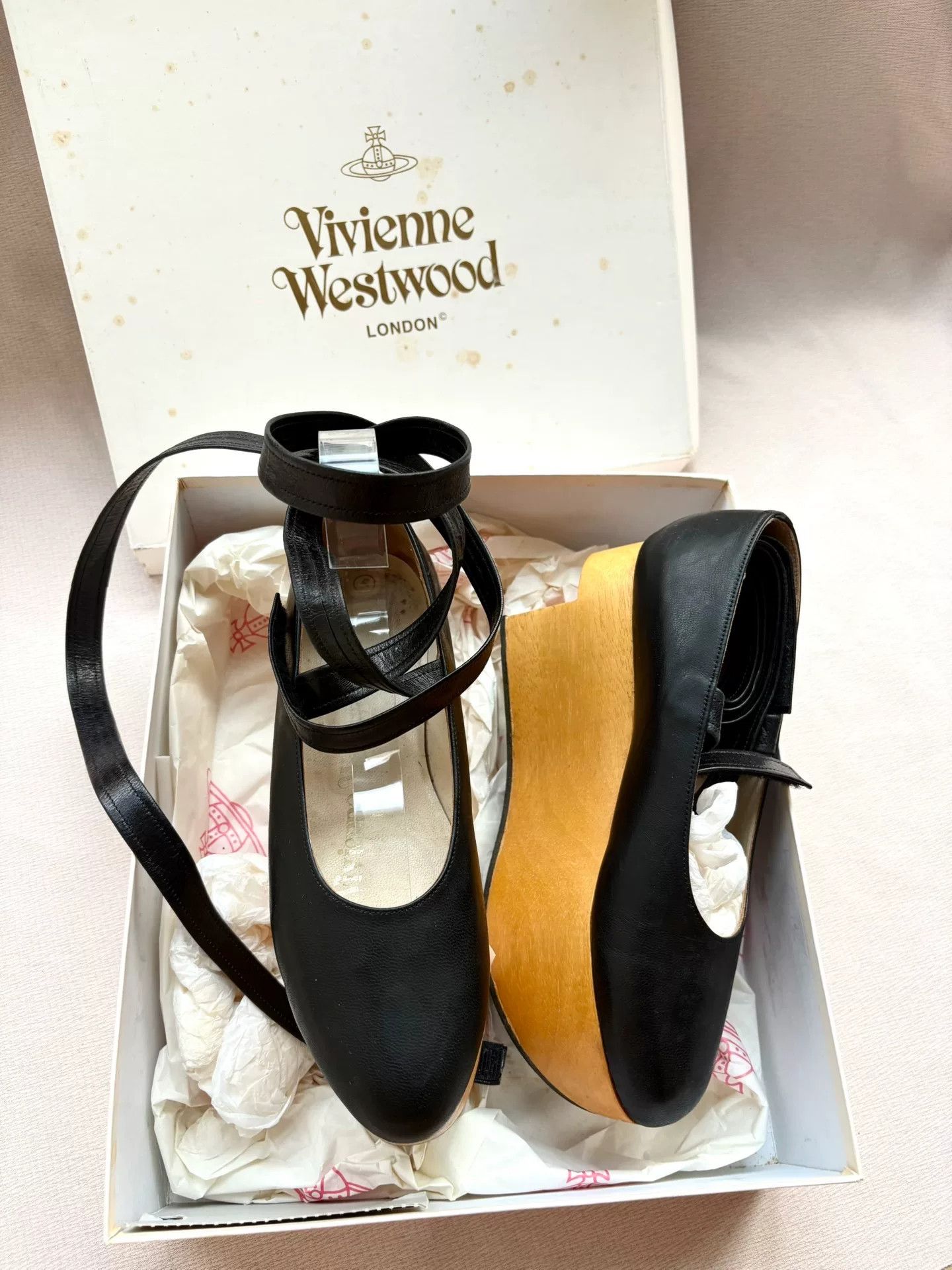 Vivienne Westwood vivienne westwood black platform shoes with straps Size US 5 / IT 35 - 2 Thumbnail