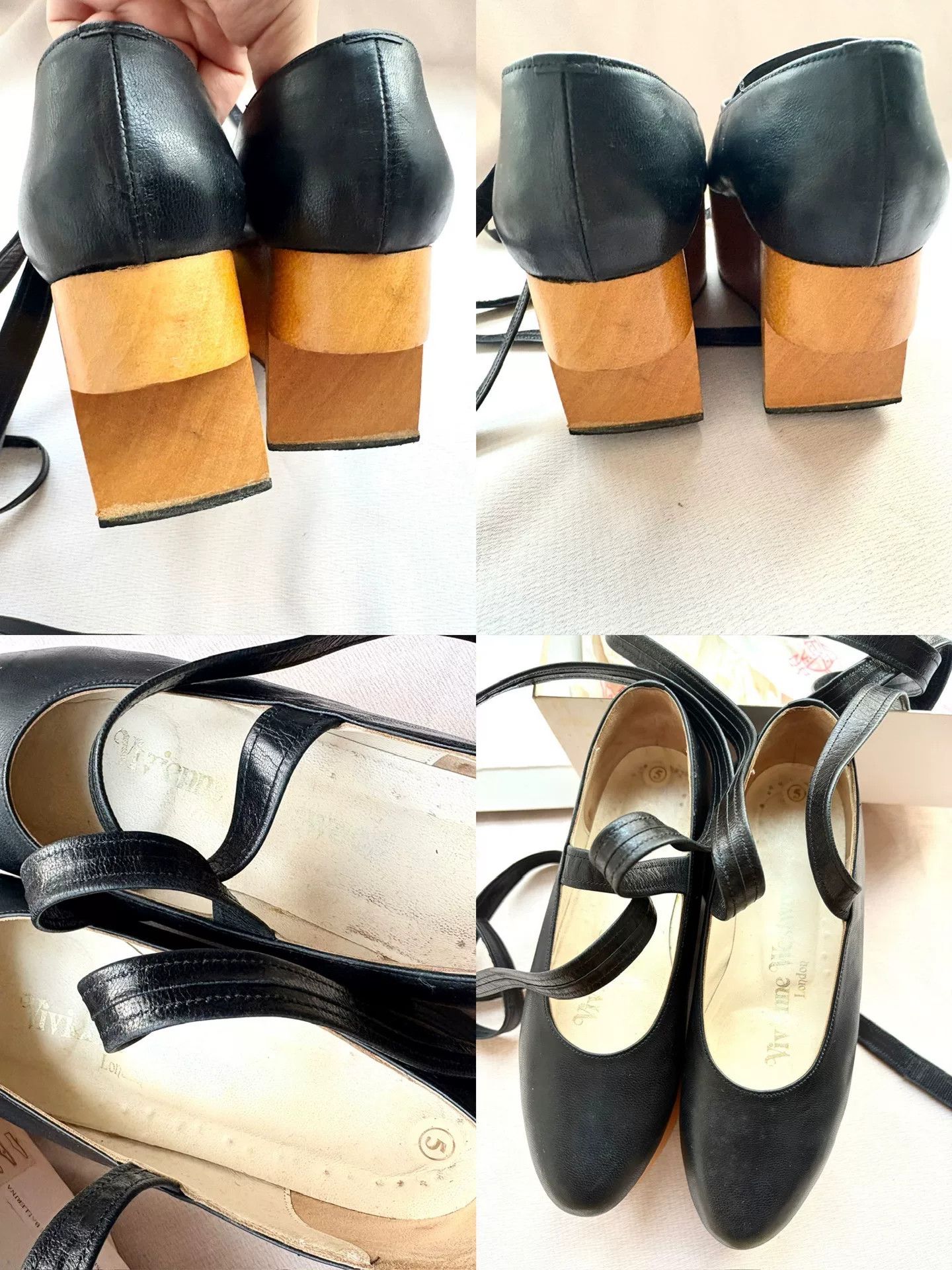Vivienne Westwood vivienne westwood black platform shoes with straps Size US 5 / IT 35 - 7 Thumbnail