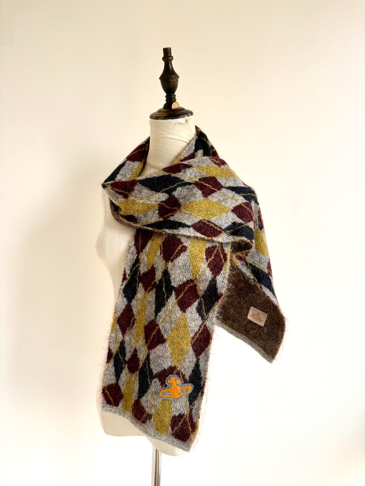 Vivienne Westwood vivienne westwood yellow brown checkered scarf Size ONE SIZE - 2 Thumbnail