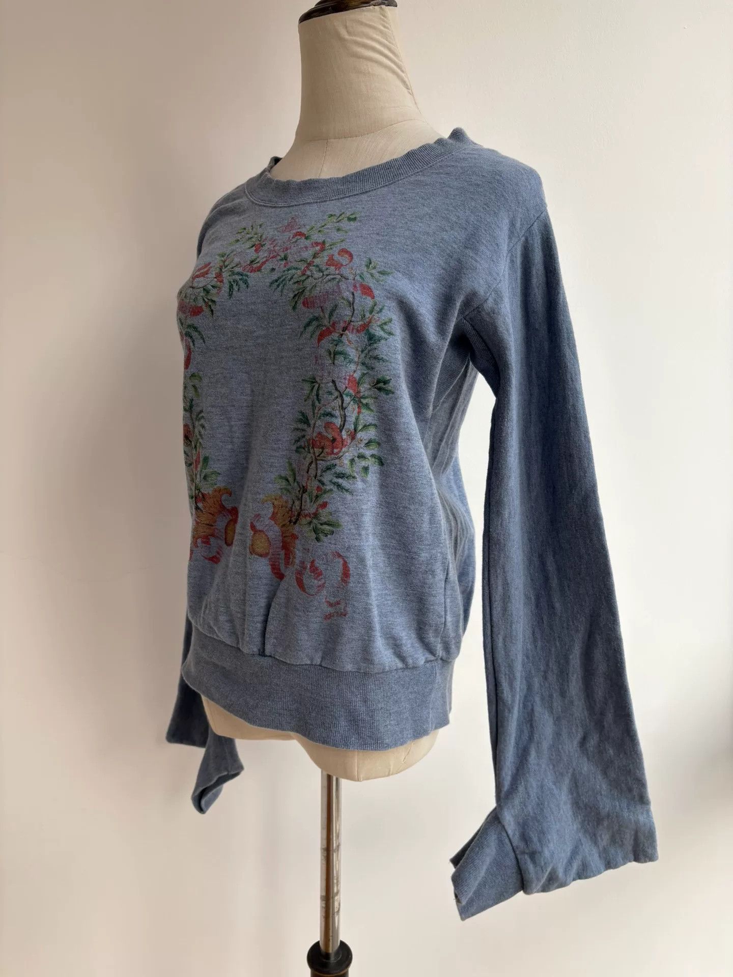 Vivienne Westwood vivienne westwood blue floral sweatshirt with unique sleeves Size M / US 6-8 / IT 42-44 - 3 Thumbnail