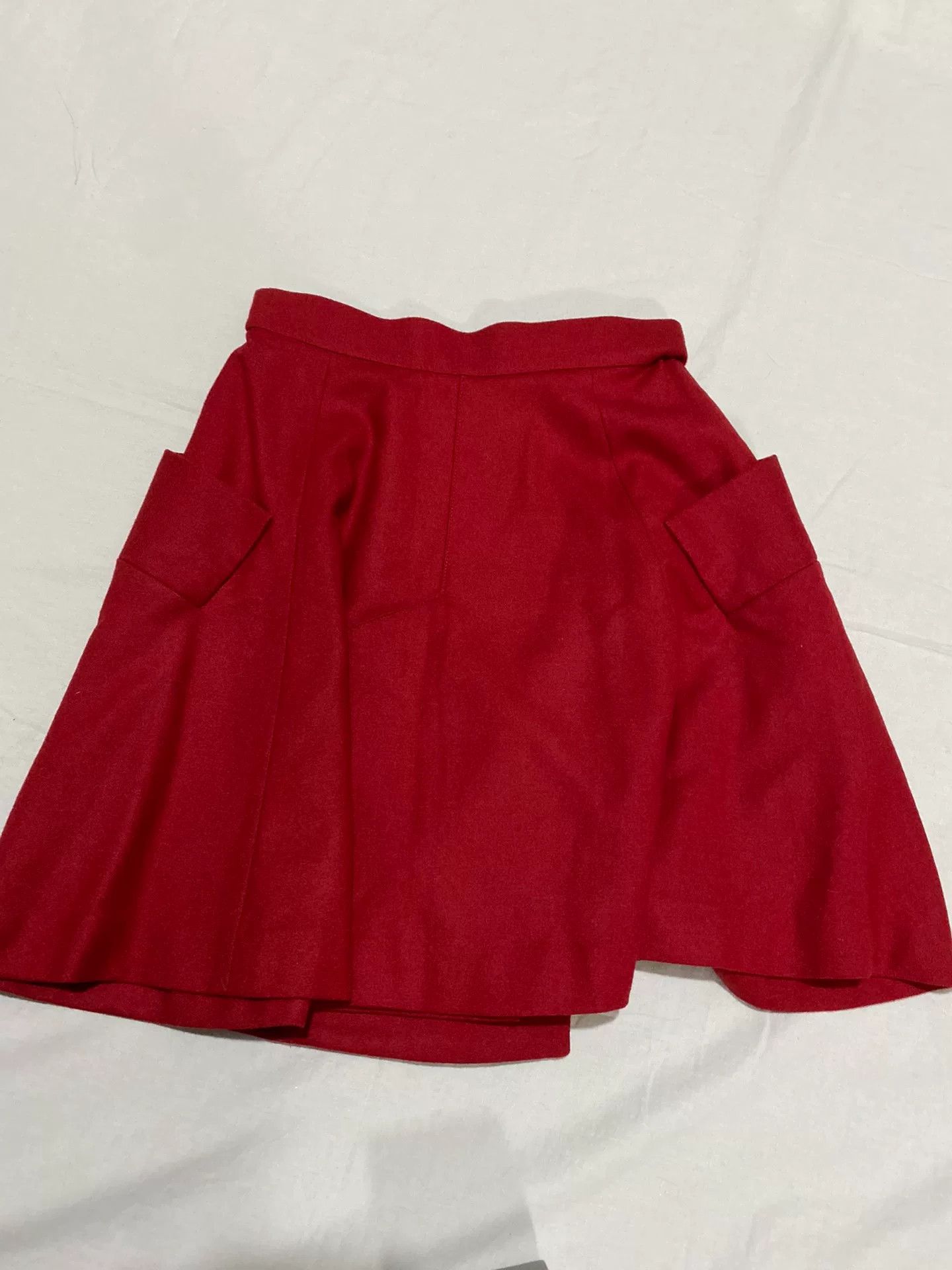 Vivienne Westwood vivienne westwood red wool half skirt Size 23" - 2 Thumbnail