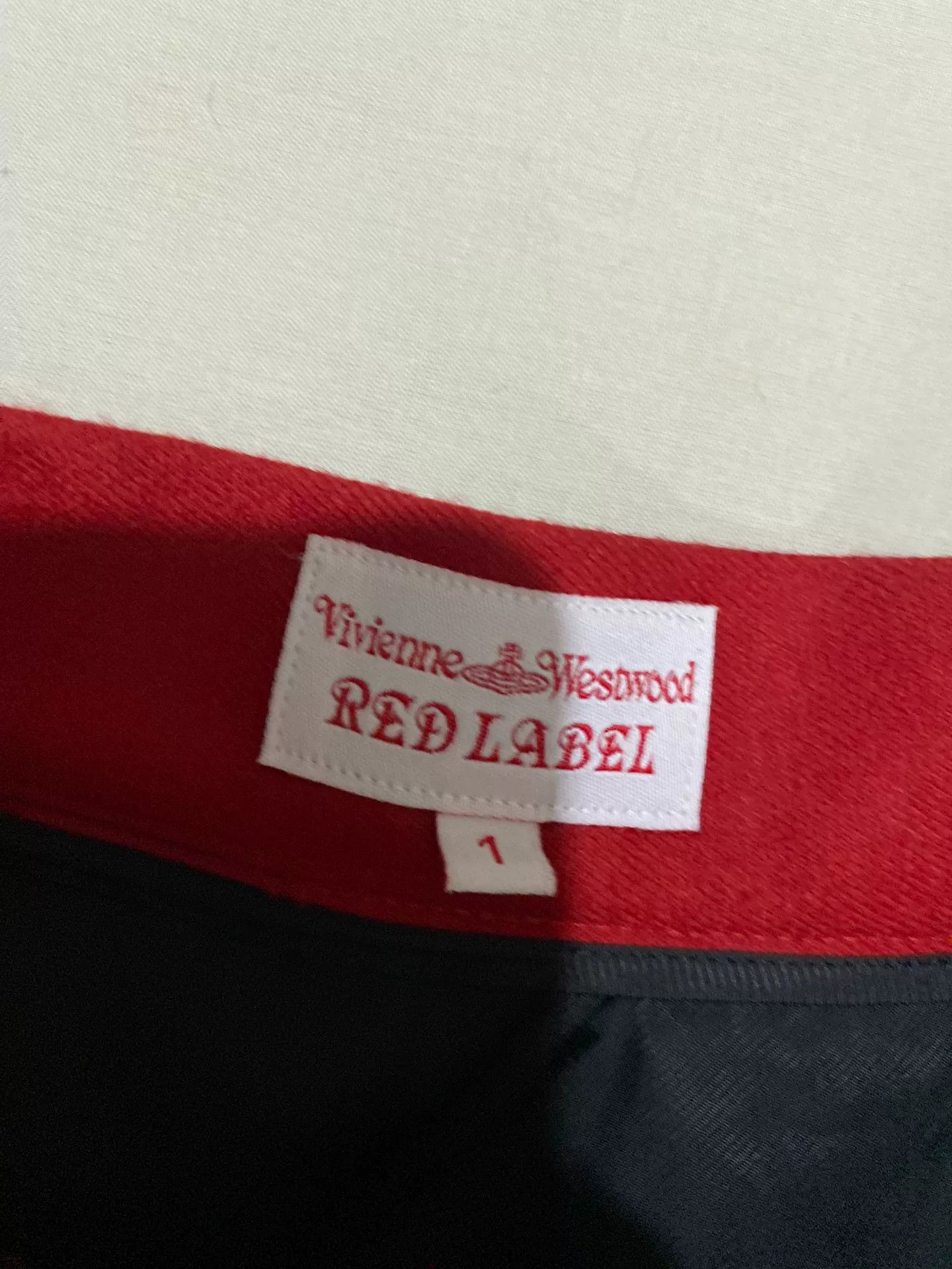 Vivienne Westwood vivienne westwood red wool half skirt Size 23" - 3 Thumbnail