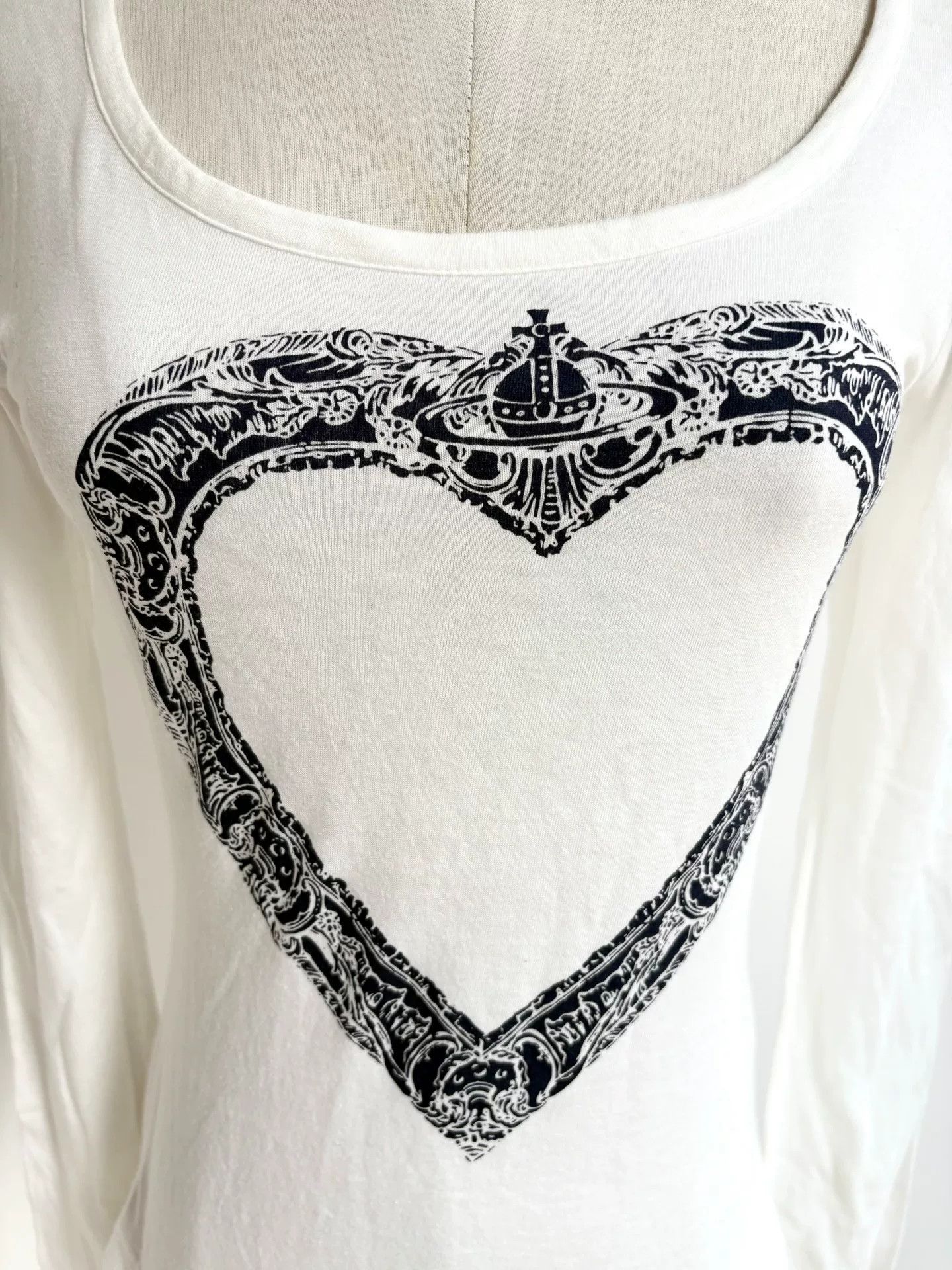 Vivienne Westwood vivienne westwood long sleeve heart top Size S / US 4 / IT 40 - 5 Thumbnail