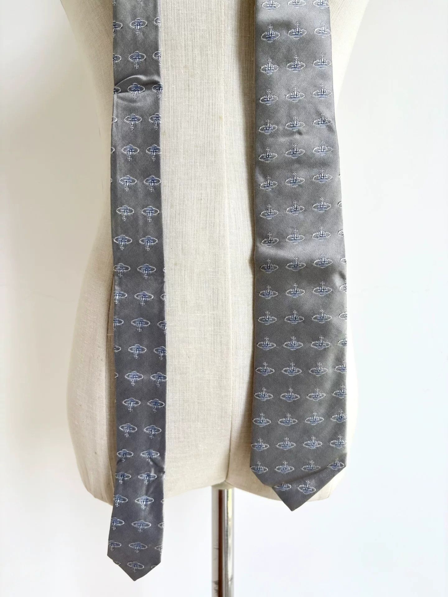 Vivienne Westwood vivienne westwood silver embroidered necktie Size ONE SIZE - 6 Thumbnail