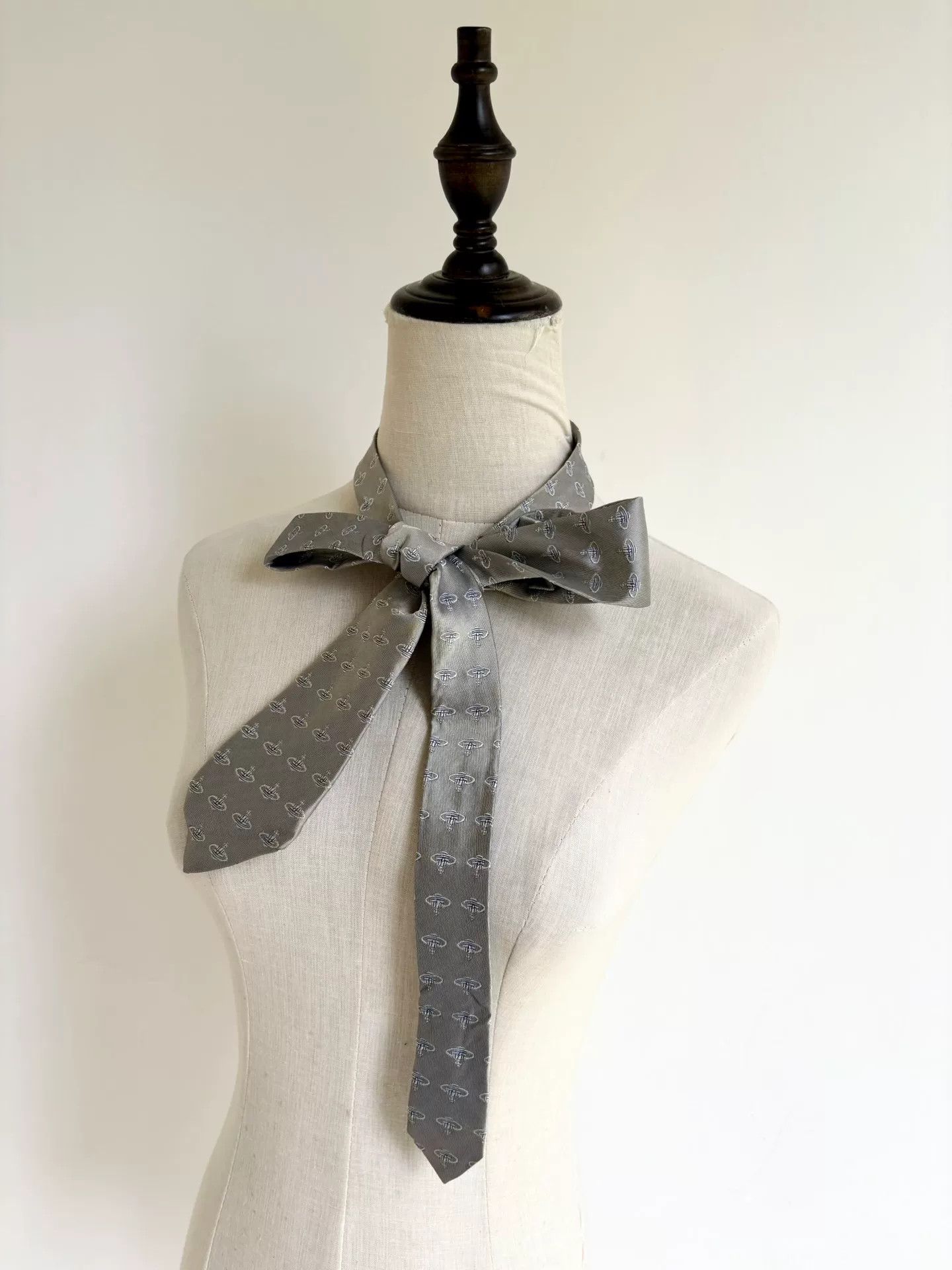 Vivienne Westwood vivienne westwood silver embroidered necktie Size ONE SIZE - 2 Thumbnail