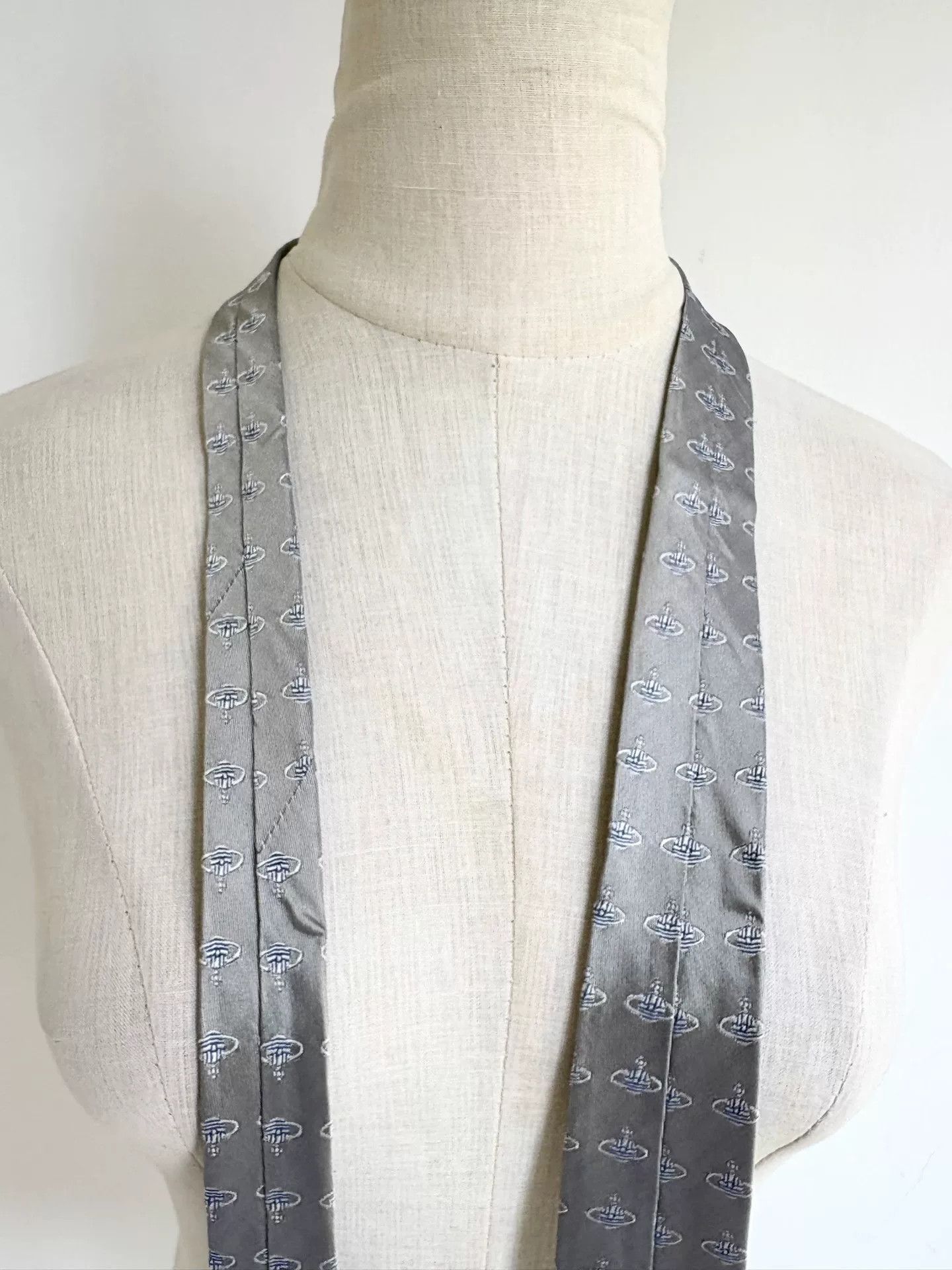 Vivienne Westwood vivienne westwood silver embroidered necktie Size ONE SIZE - 5 Thumbnail