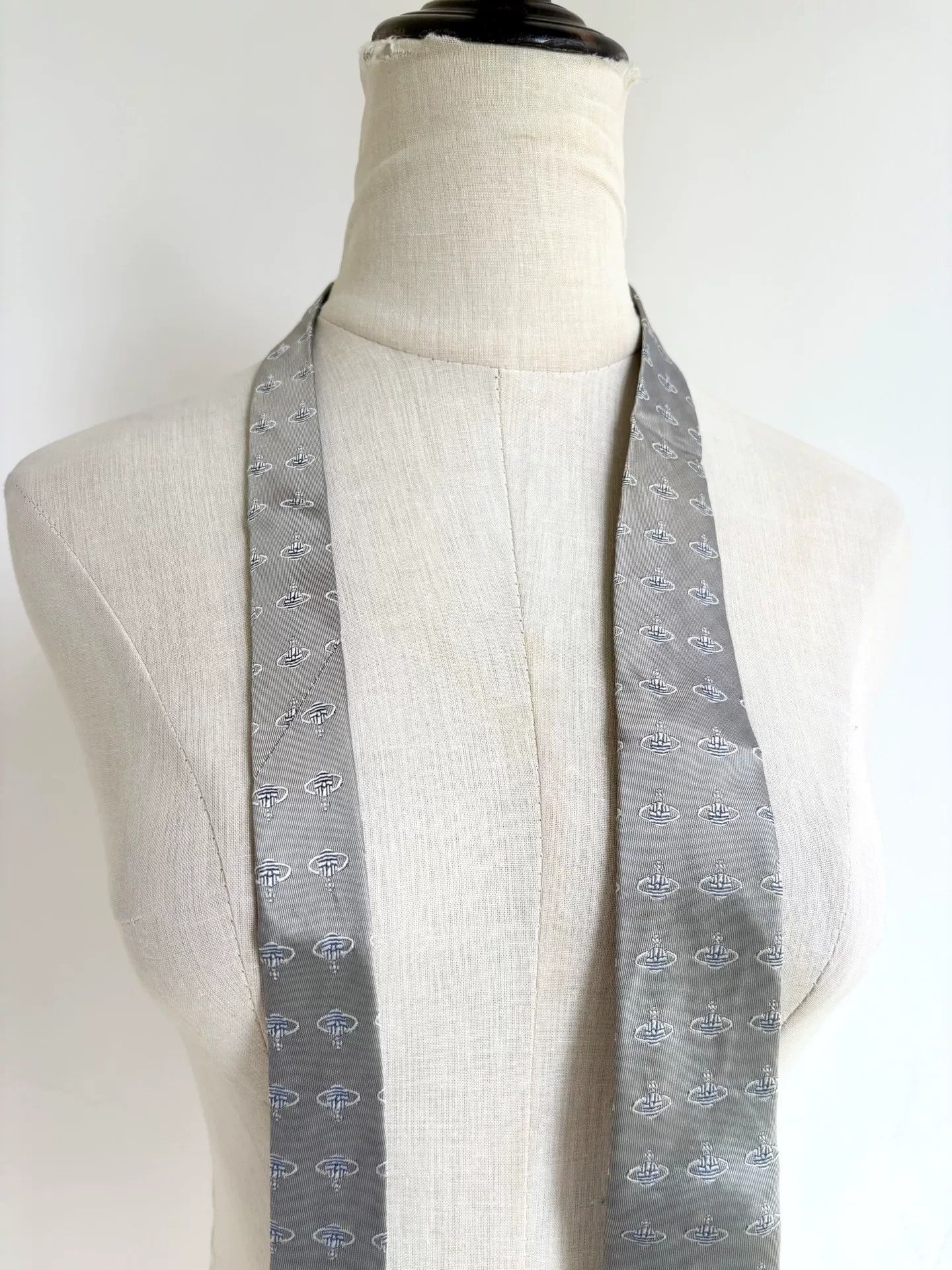 Vivienne Westwood vivienne westwood silver embroidered necktie Size ONE SIZE - 7 Thumbnail