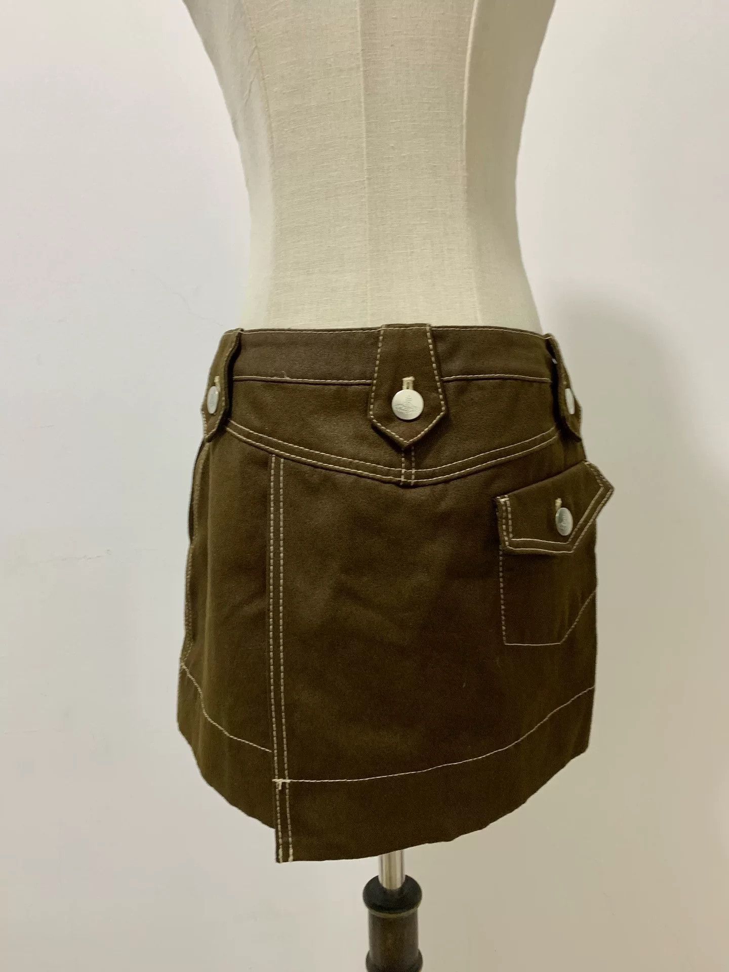 Vivienne Westwood vivienne westwood brown suede mini skirt Size 22" - 5 Thumbnail