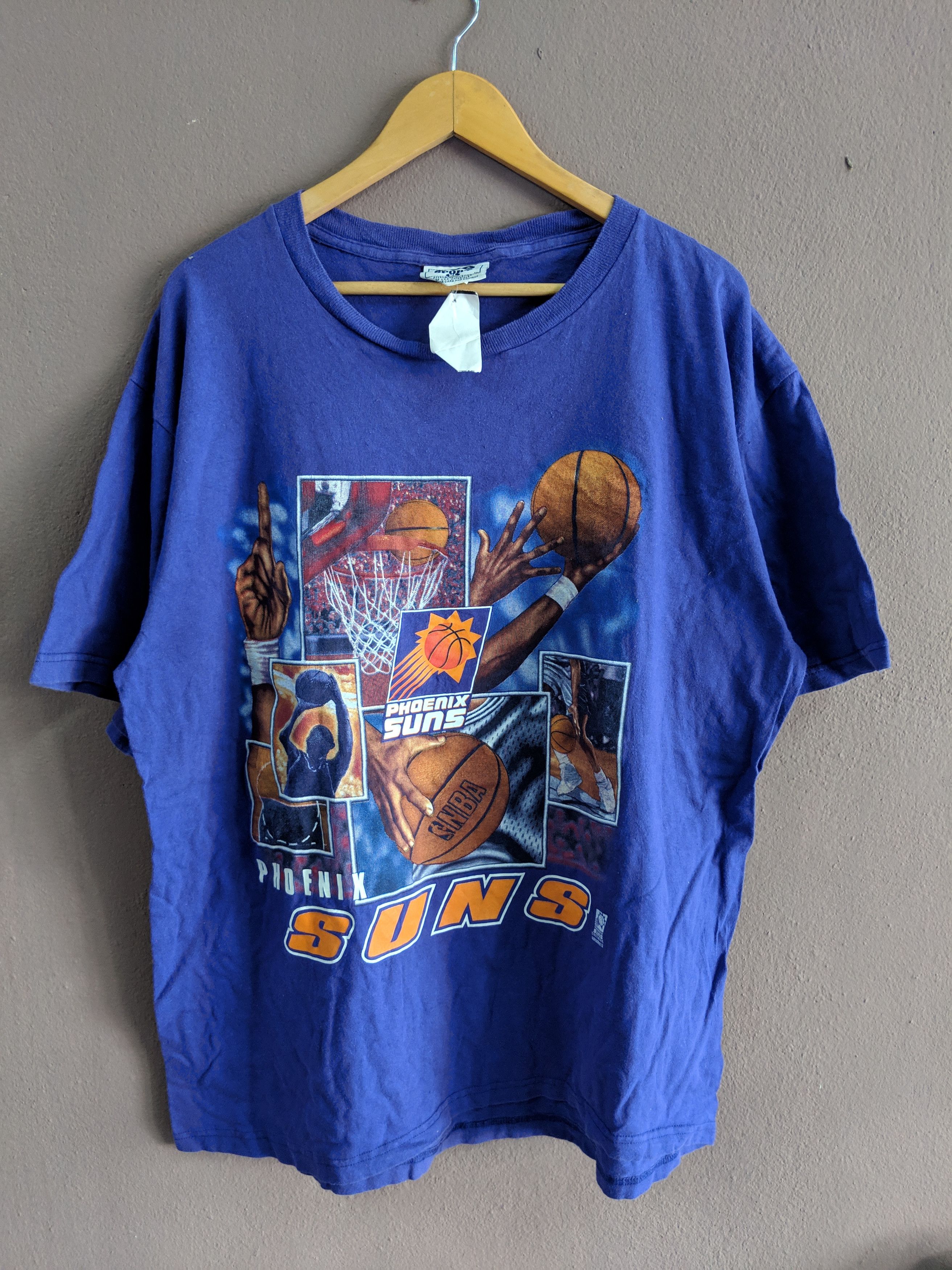 Lee × NBA × Vintage Vintage 90s Phoenix Suns NBA Shirt Size XL RARE Size US XL / EU 56 / 4 - 1 Thumbnail