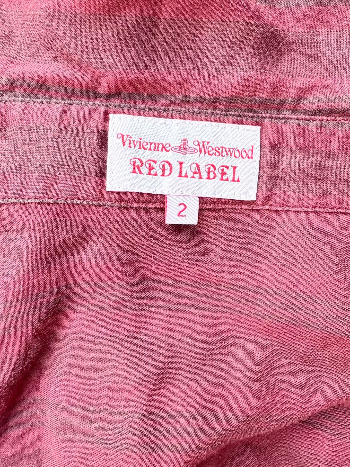 Vivienne Westwood vivienne westwood red striped asymmetrical shirt Size M / US 6-8 / IT 42-44 - 6 Thumbnail