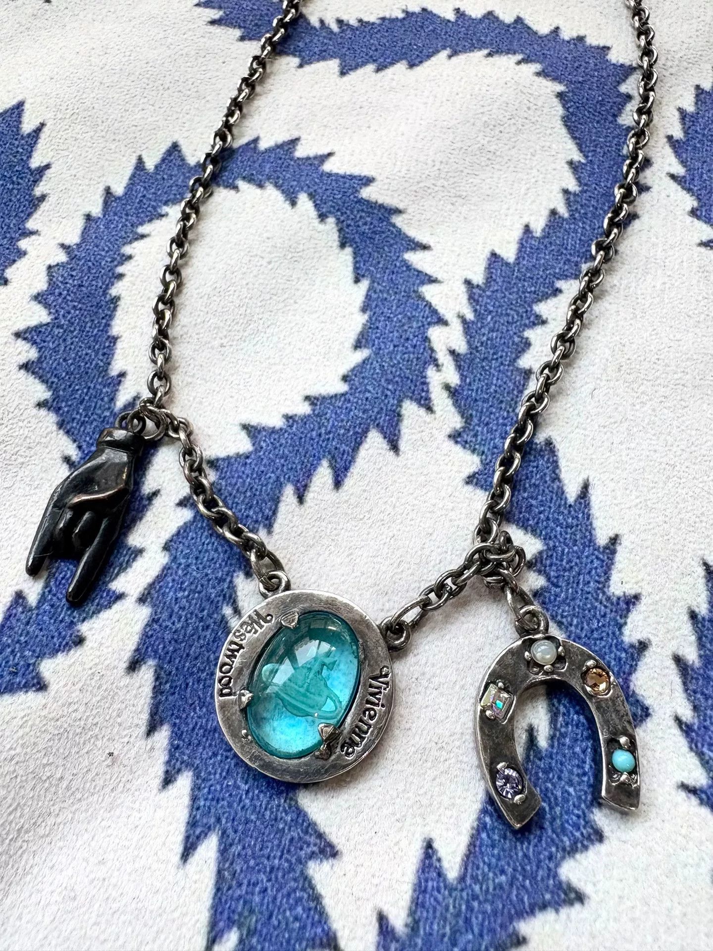 Vivienne Westwood vivienne westwood blue lucky charm necklace Size ONE SIZE - 2 Thumbnail
